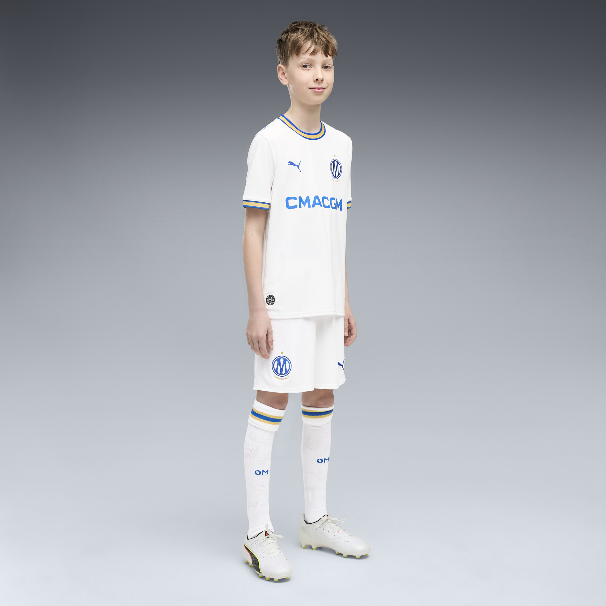 PUMA Short Olympique de Marseille Enfant et Adolescent Vêtements 5 6Y