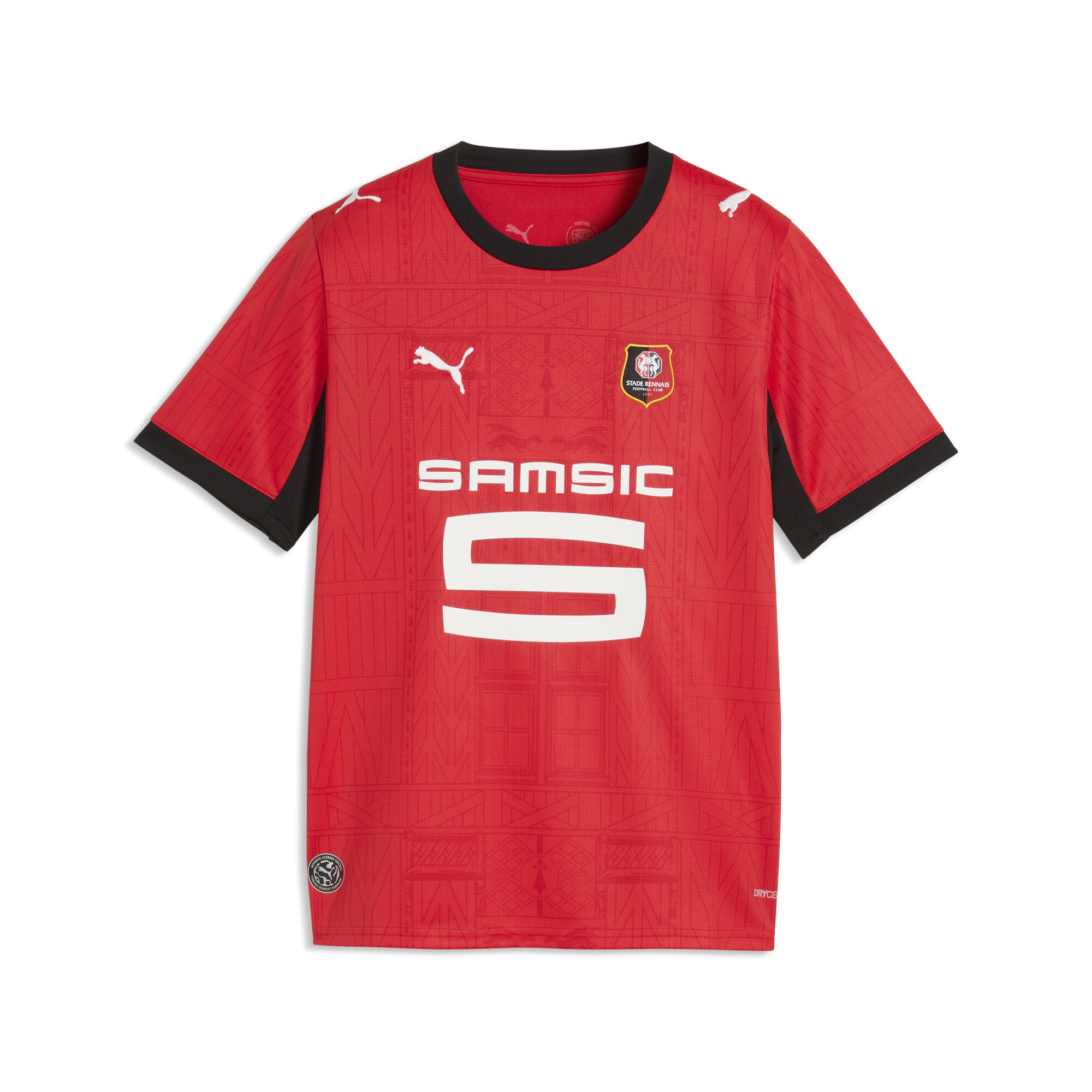 PUMA Młodzieżowa koszulka domowa Stade Rennais 26/27, Odzież, Czerwony, 13-14Y