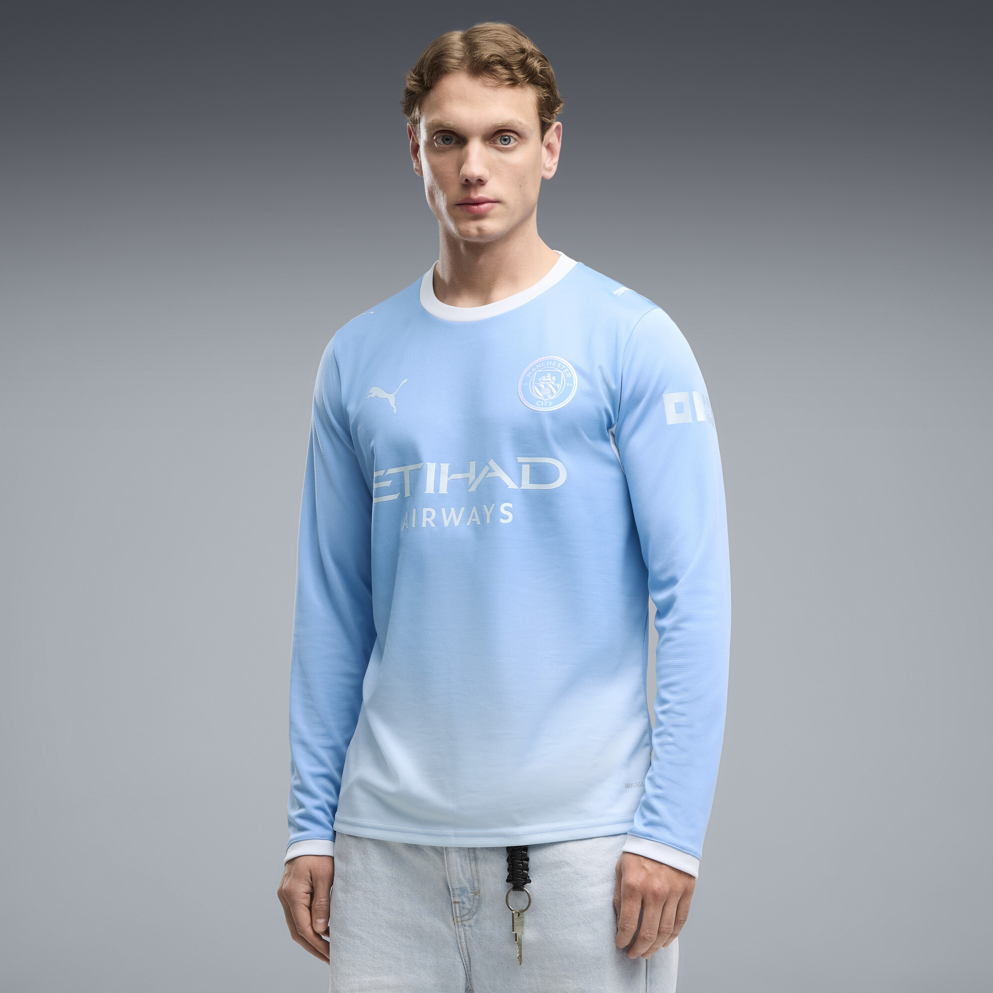 PUMA Manchester City 26/27 Langarm-Heimtrikot Herren, Kleidung, Blau, XXL
