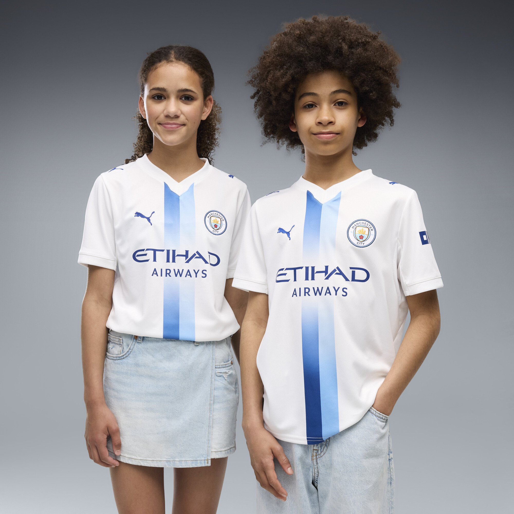 PUMA Manchester City 26/27 Ausweichtrikot Teenager, Kleidung, Weiß, 13-14Y
