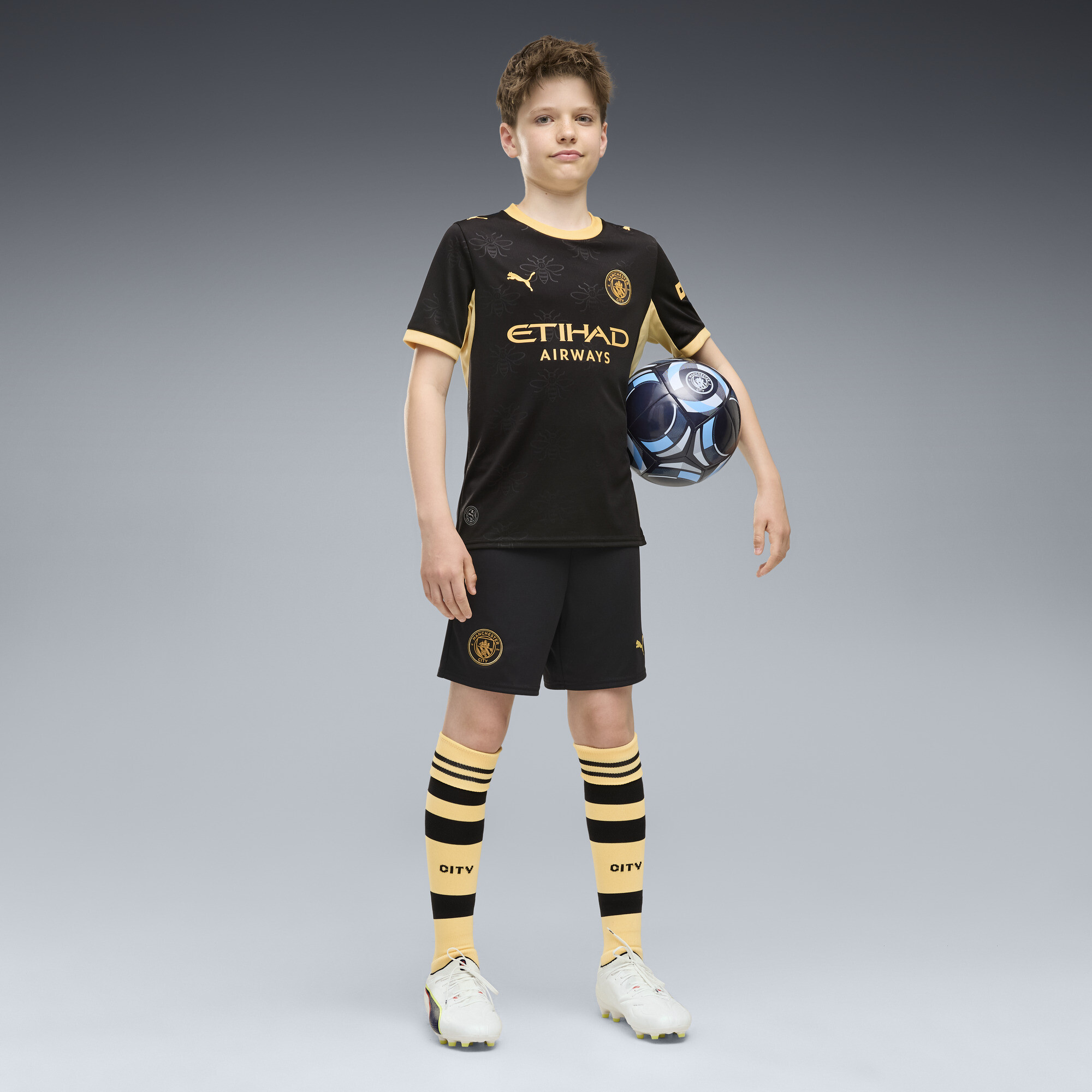 PUMA Short 2627 Manchester City Enfant et Adolescent Vtements Noir 13-14Y 40$