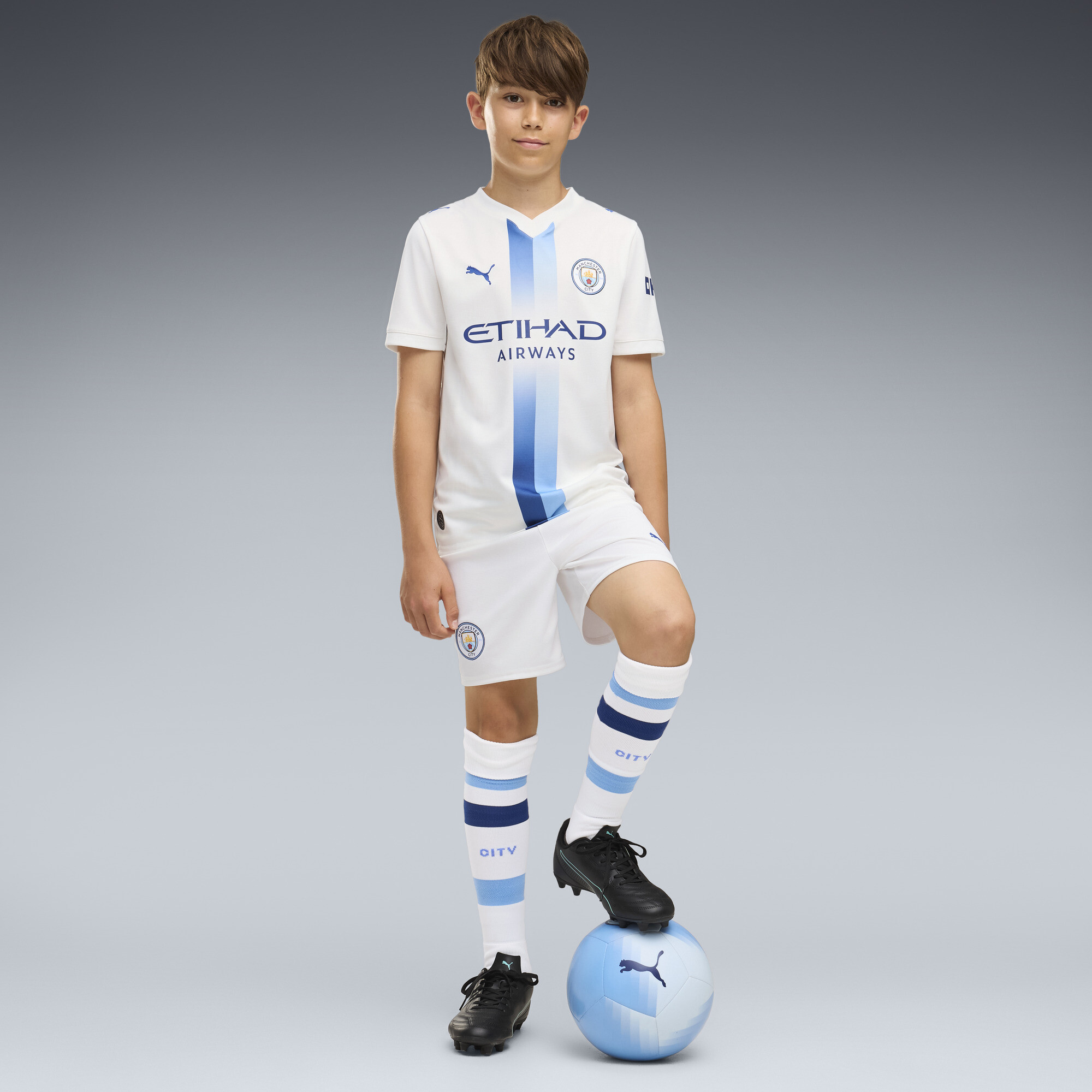 PUMA Manchester City 26/27 Shorts Teenager, Kleidung, Weiß, 13-14Y