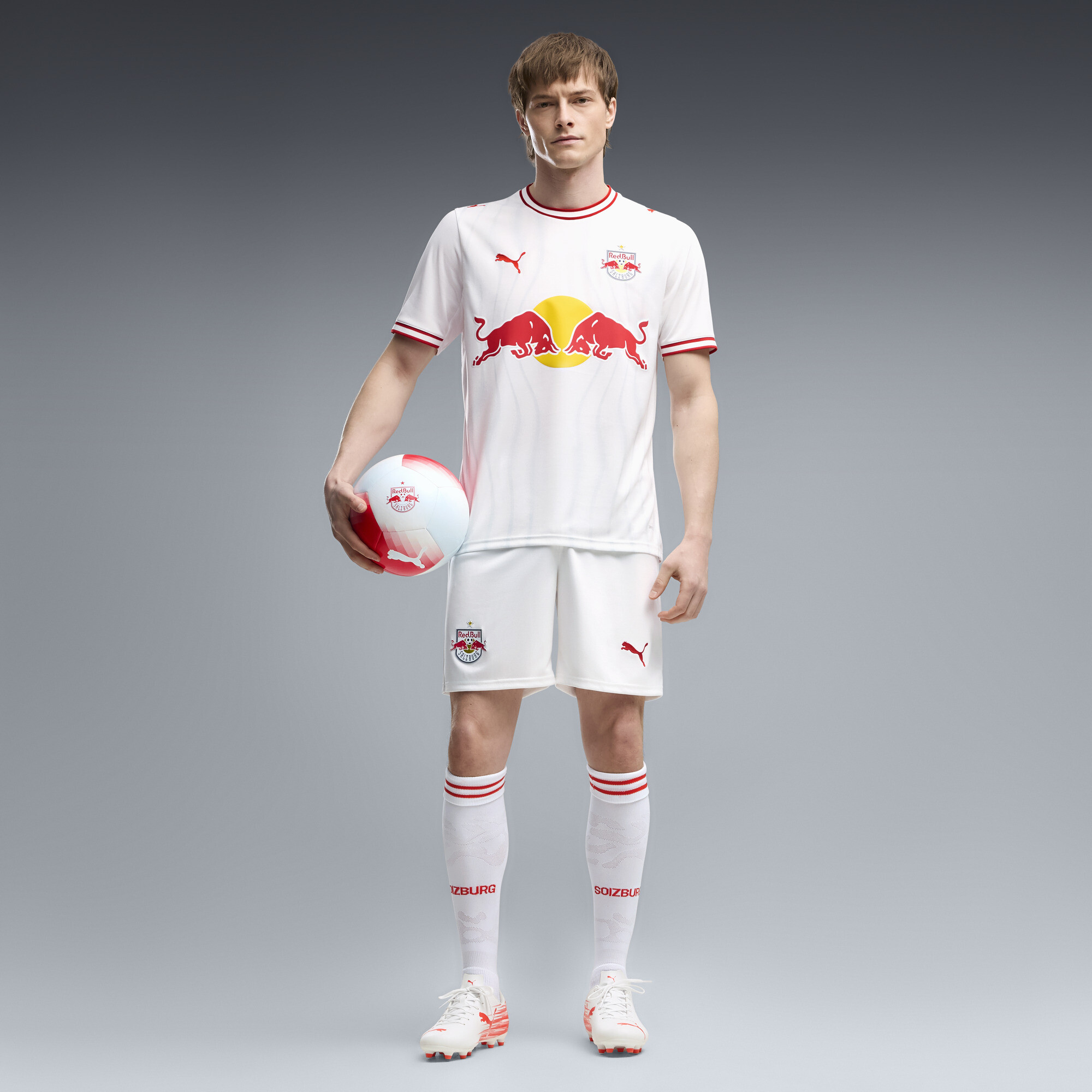 PUMA Short 2627 FC RB Salzburg Homme Vtements Blanc L 45$