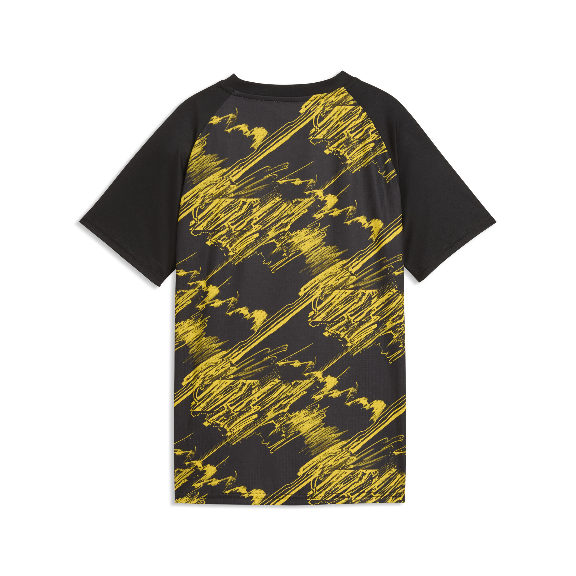PUMA Borussia Dortmund warm-up-voetbalshirt, Zwart/Geel, Maat 5-6Y thumbnail 2