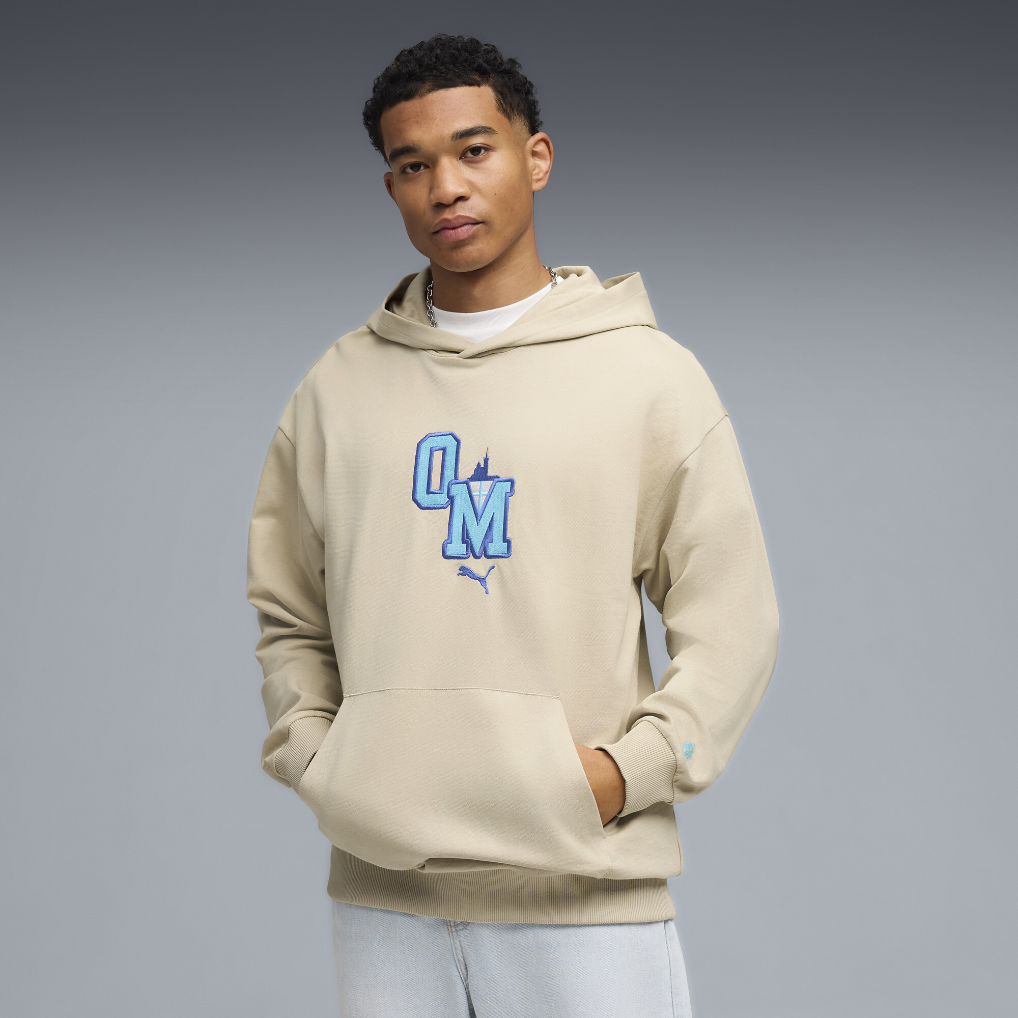 PUMA Olympique de Marseille ftblCulture relaxte hoodie voor Heren, Maat L thumbnail 6