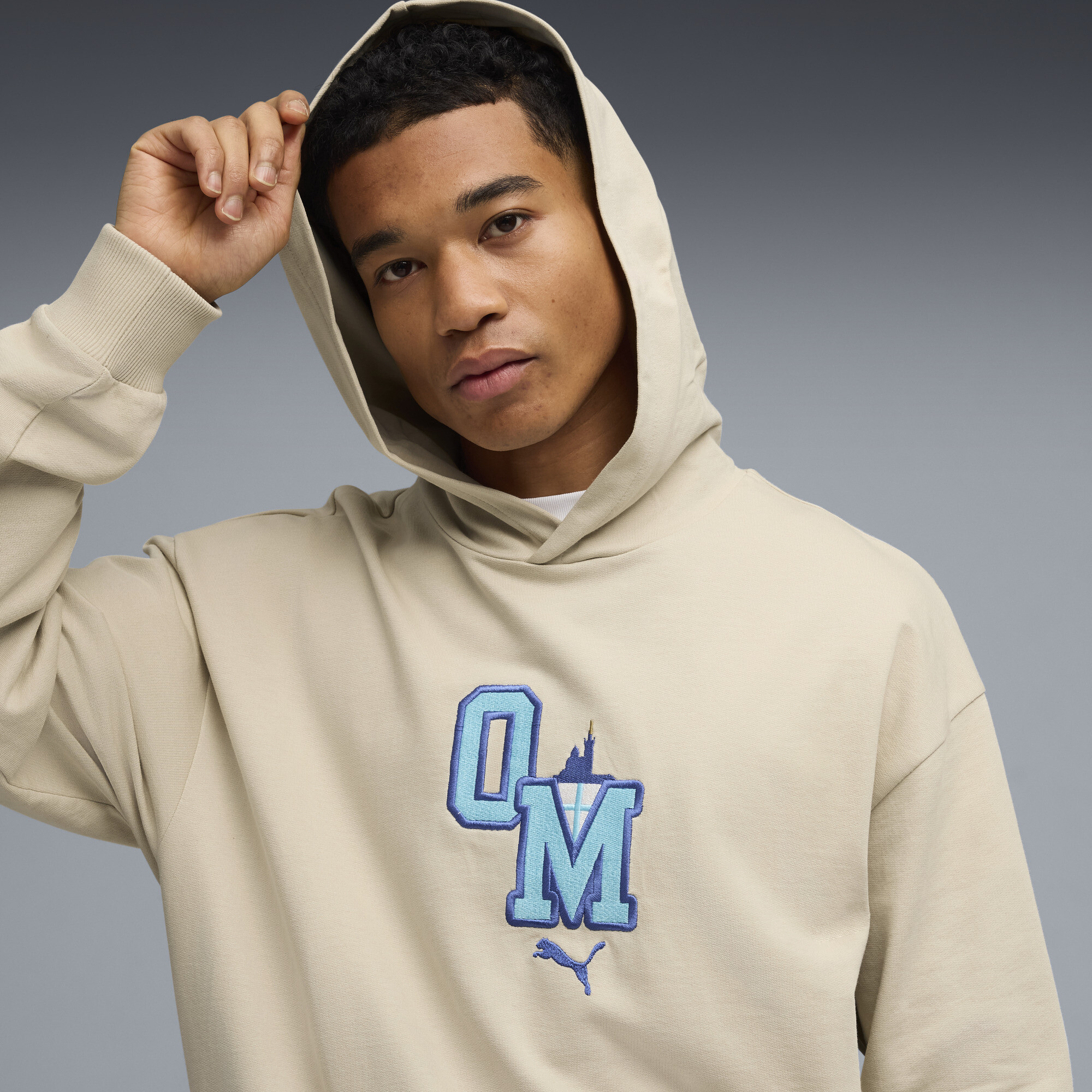 PUMA Olympique de Marseille ftblCulture relaxte hoodie voor Heren, Maat L thumbnail 5