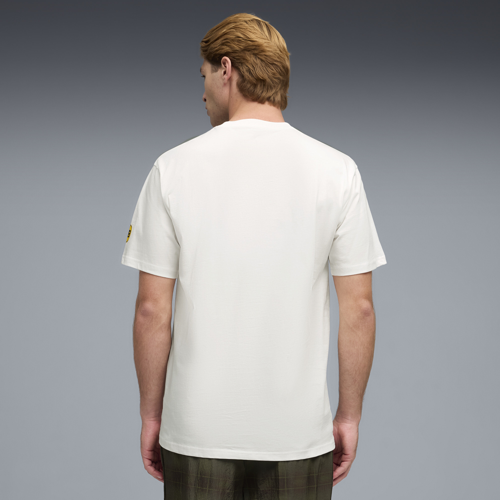 PUMA Borussia Dortmund ftblCulture relaxed T-shirt voor Heren, Geel/Wit, Maat M thumbnail 3