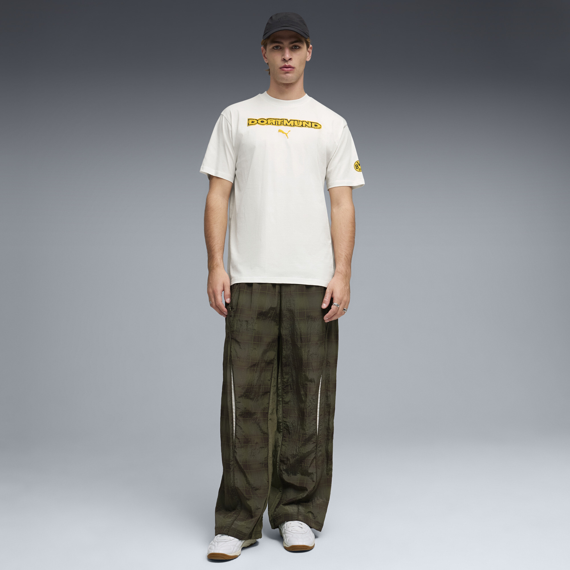 PUMA Borussia Dortmund ftblCulture relaxed T-shirt voor Heren, Geel/Wit, Maat M thumbnail 2