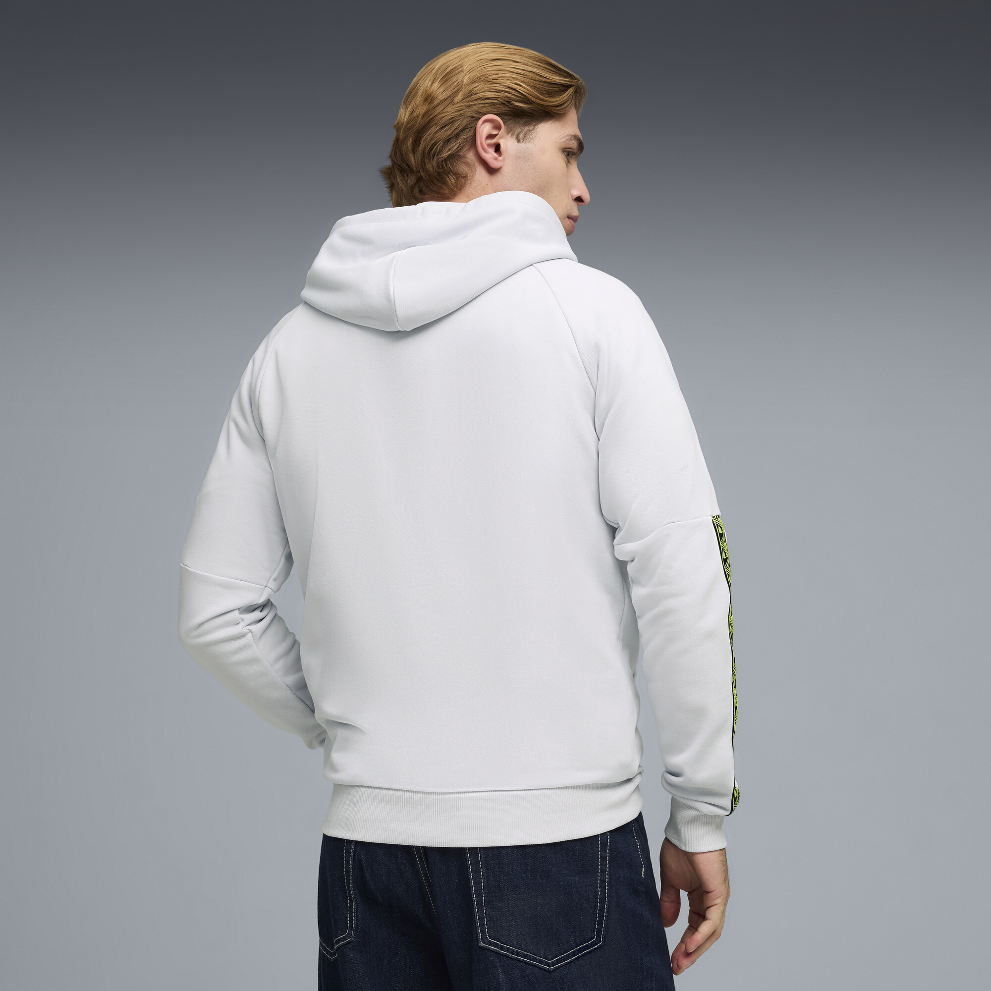 PUMA Borussia Dortmund KING hoodie voor Heren, Geel/Zilver, Maat XL thumbnail 3