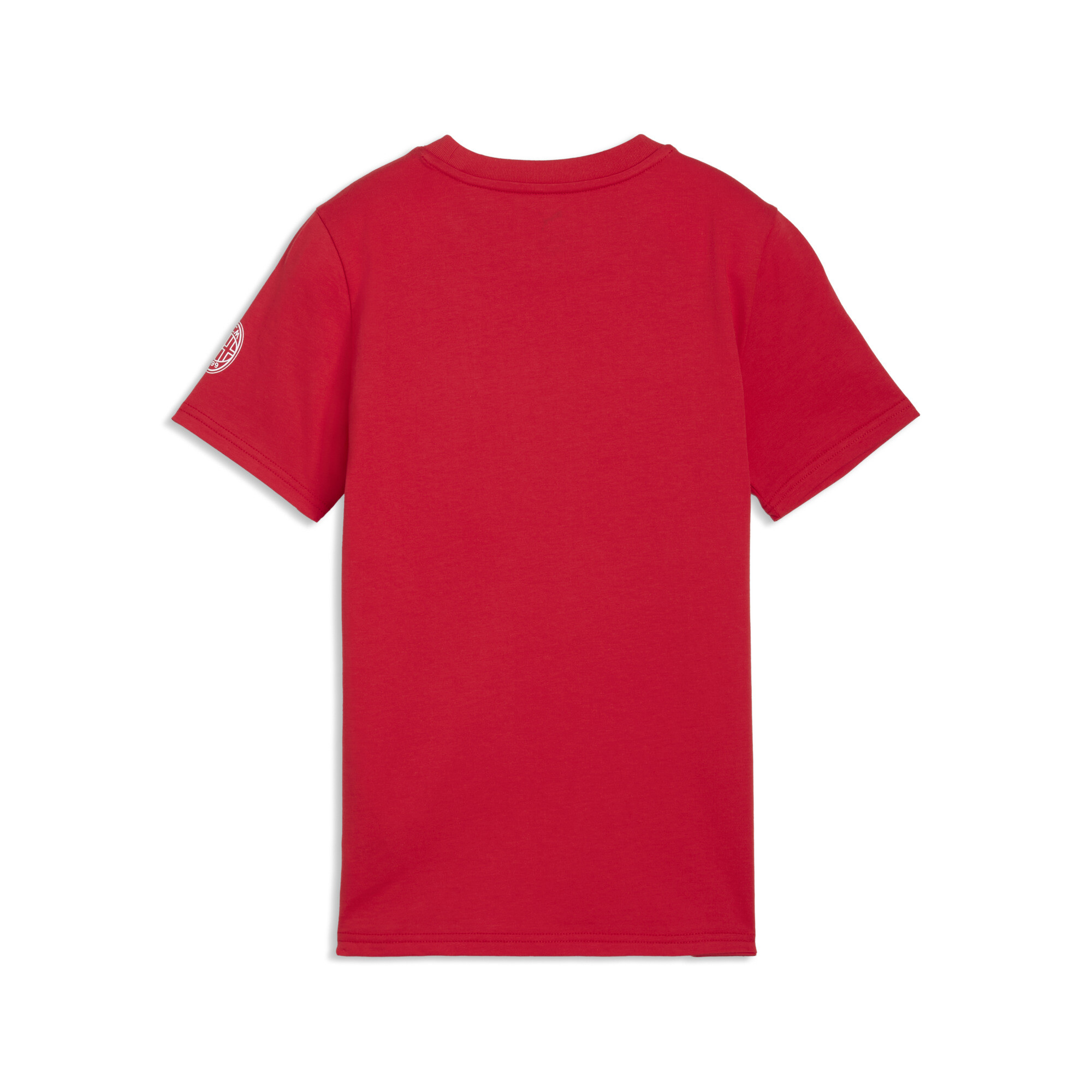 PUMA AC Milan FtblCulture T-shirt, Zwart/Rood, Maat 9-10Y thumbnail 2