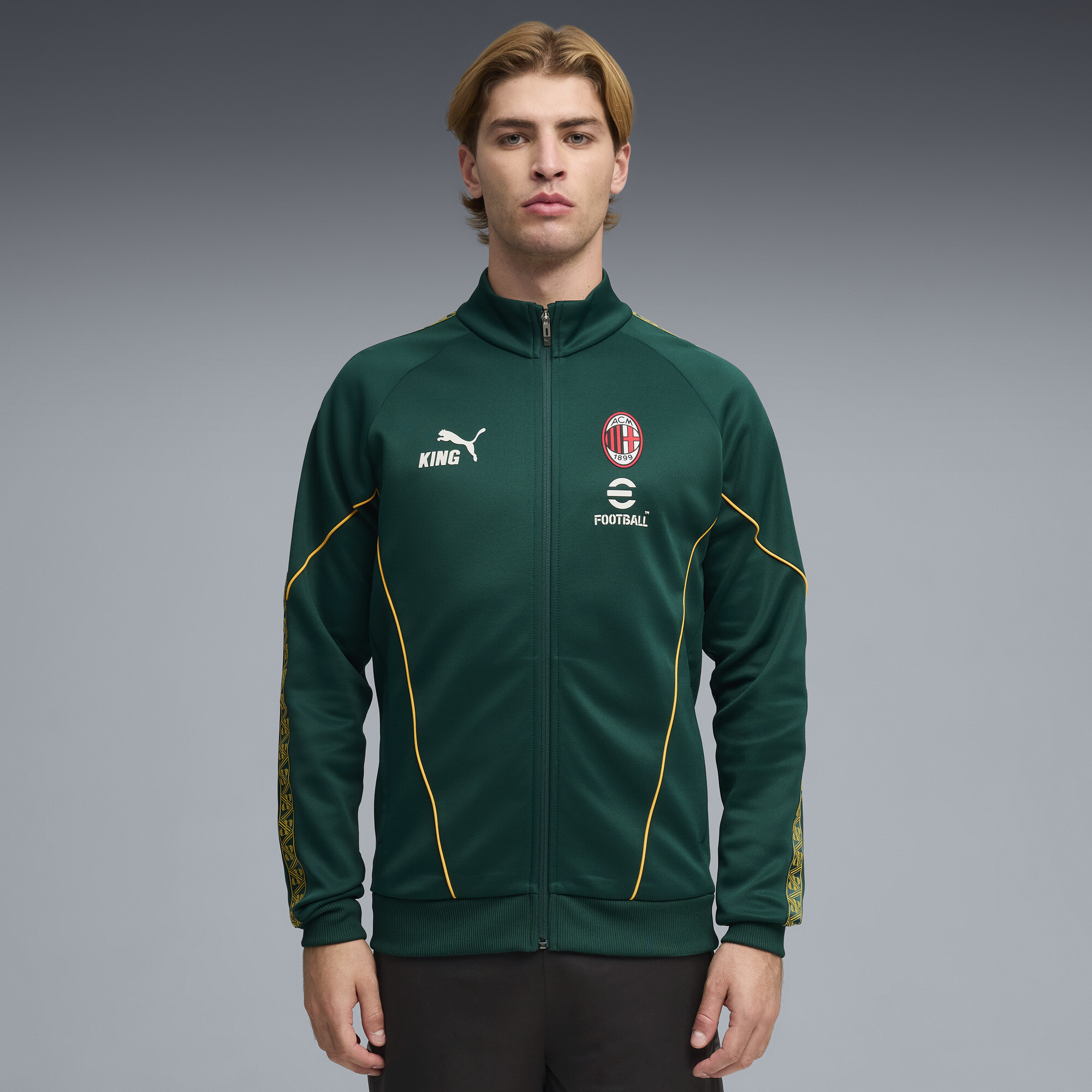 PUMA AC Milan KING Anthem jack voor Heren, Geel, Maat S thumbnail 6