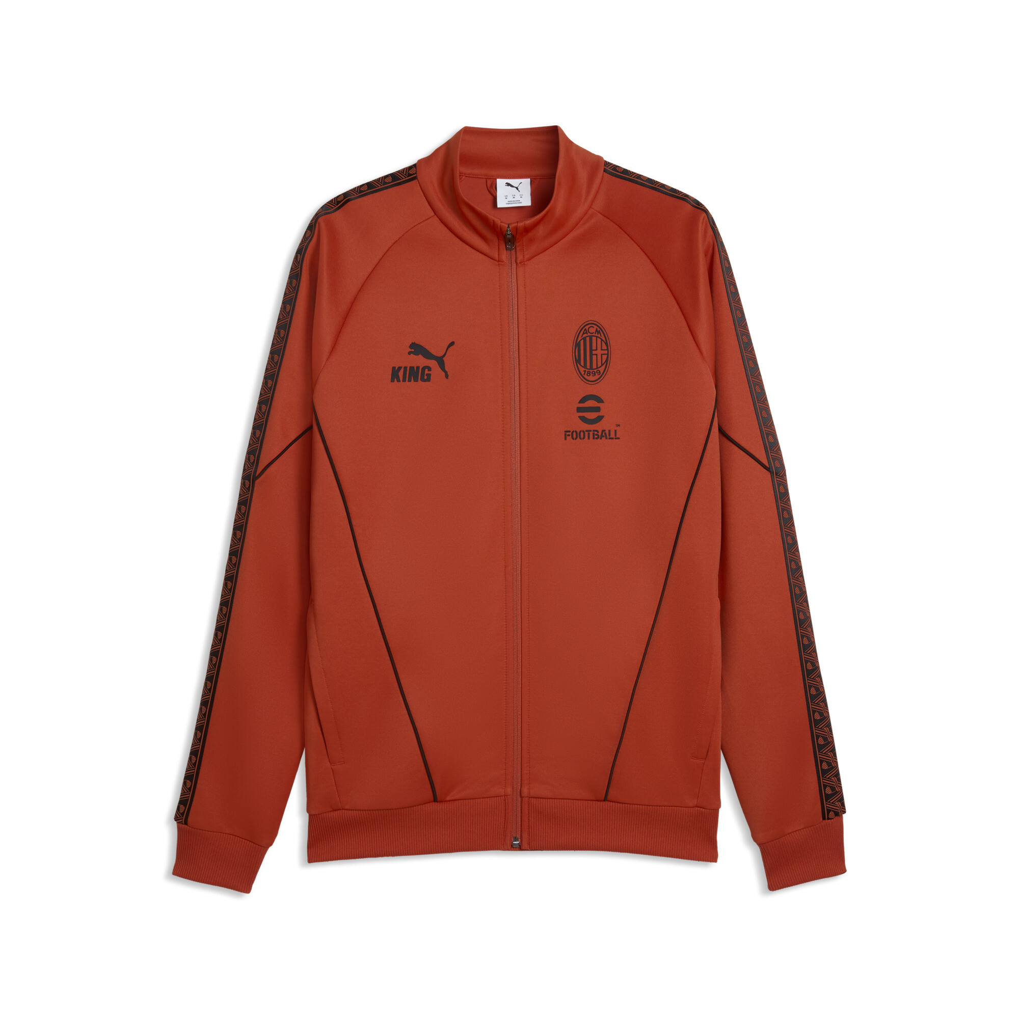 PUMA AC Milan KING Anthem jack voor Heren, Zwart/Rood, Maat 3XL