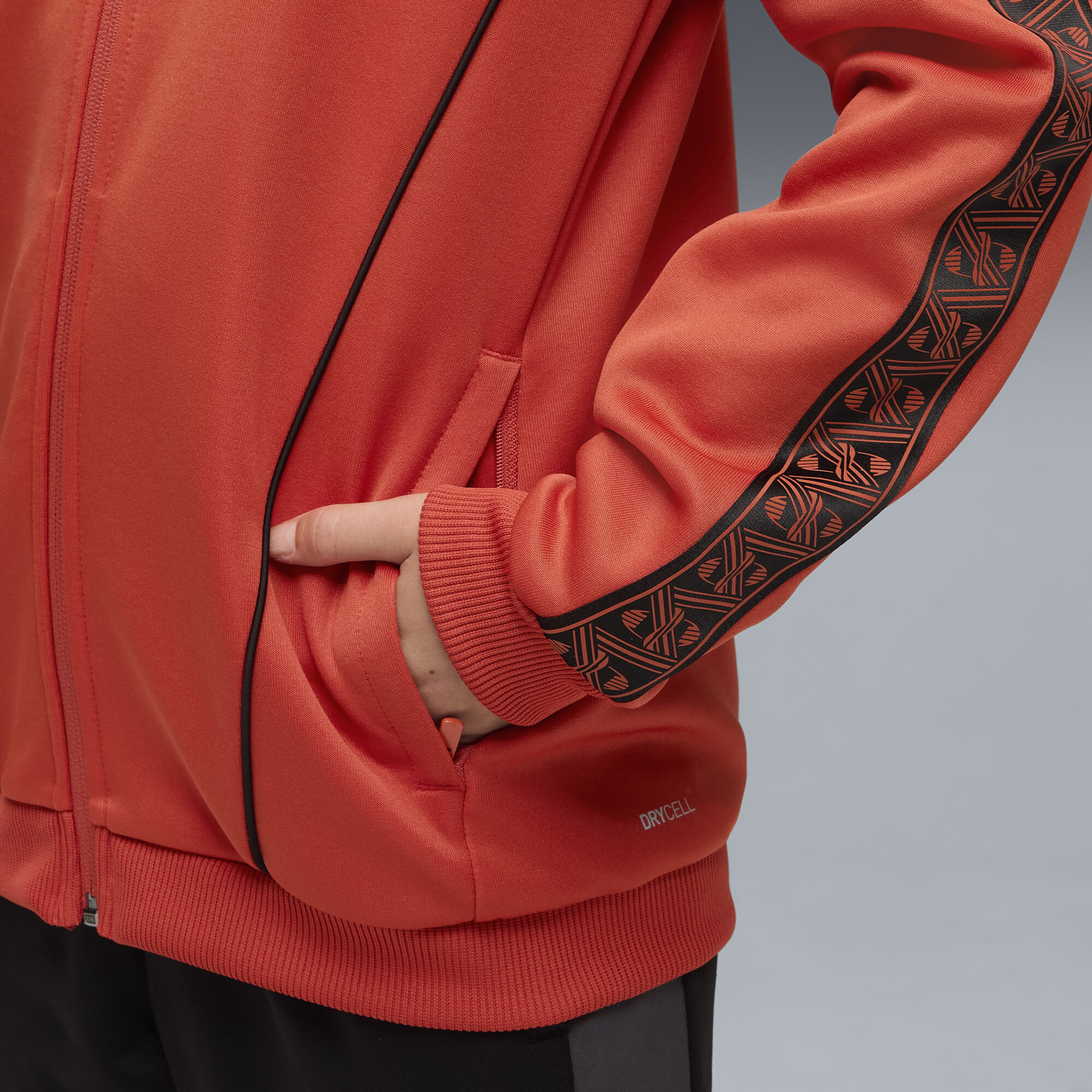 PUMA AC Milan KING Anthem jack, Zwart/Rood, Maat 11-12Y thumbnail 4