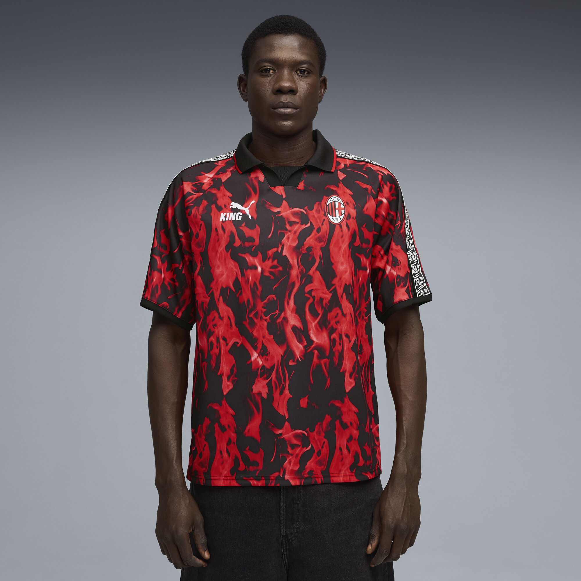 Camiseta retro AC Milan KING para hombre