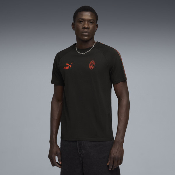 Remera PUMA AC Milan KING para Hombre En Negro/Rojo Fire