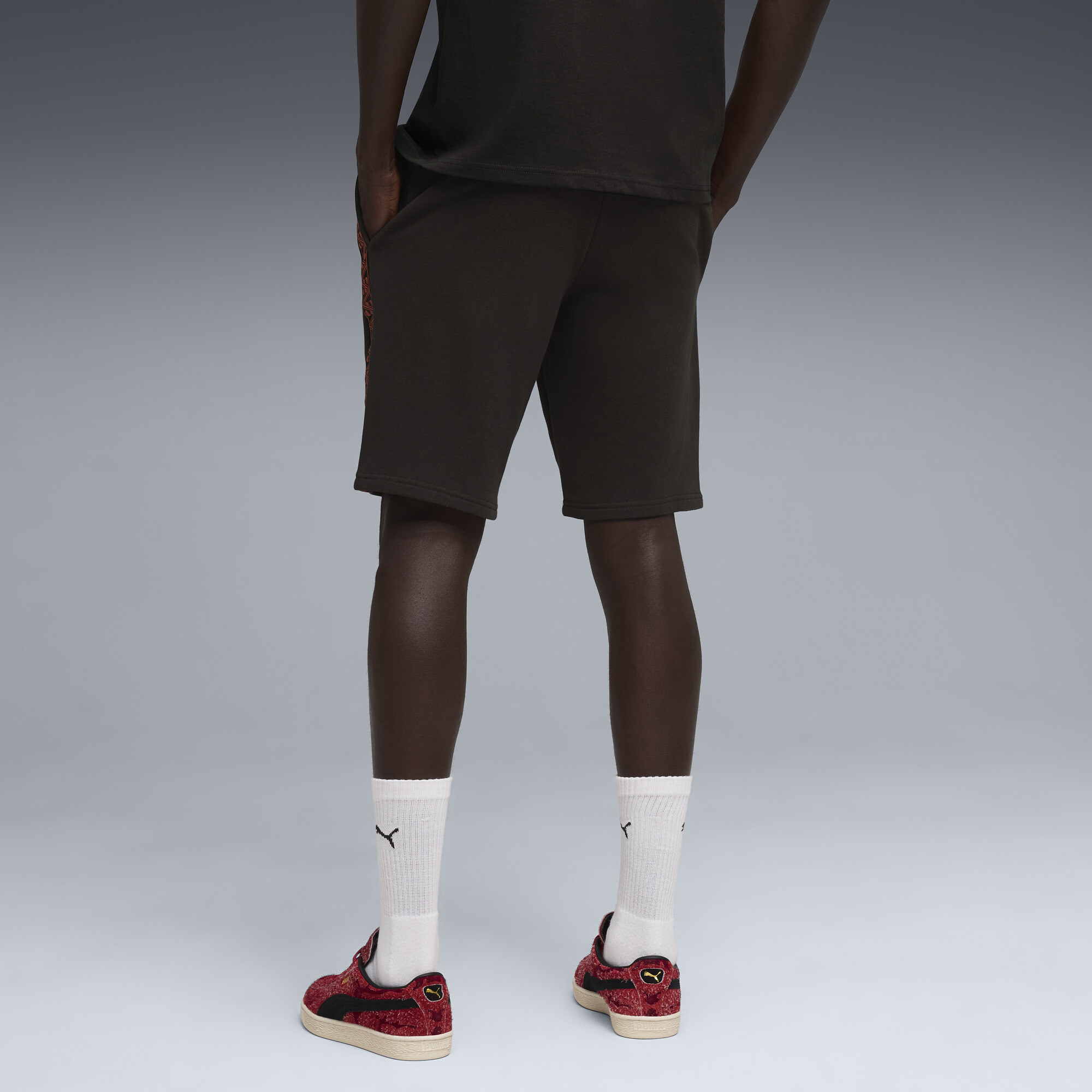 PUMA AC Milan KING short voor Heren, Zwart/Rood, Maat M thumbnail 3