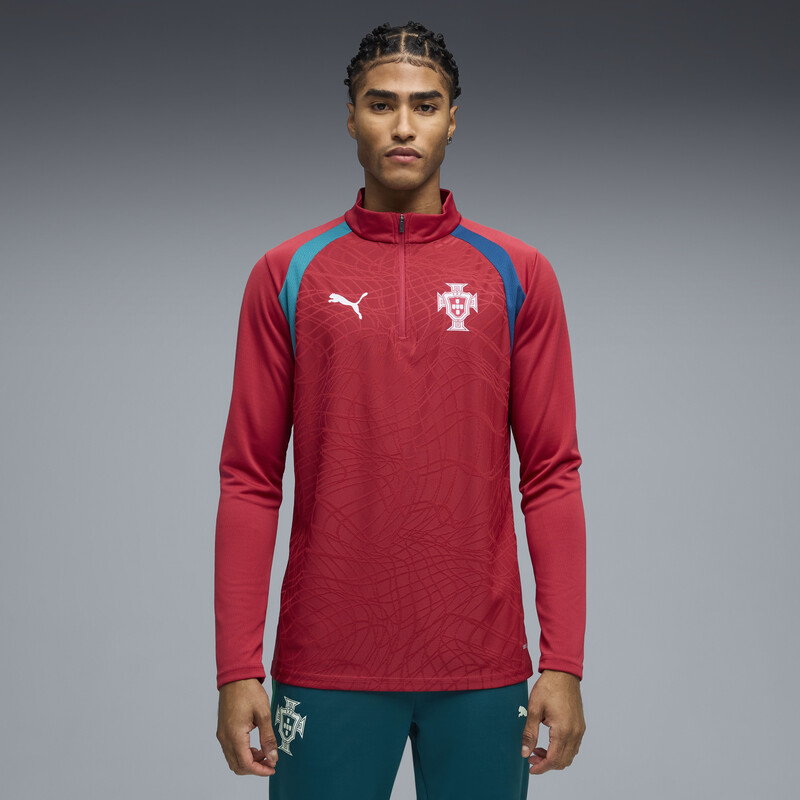 

Men's PUMA Portugal Quarter-Zip Football Training Tee