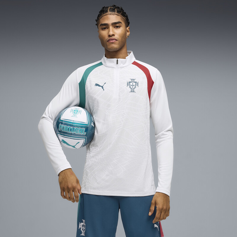 

Men's PUMA Portugal Quarter-Zip Football Training Tee