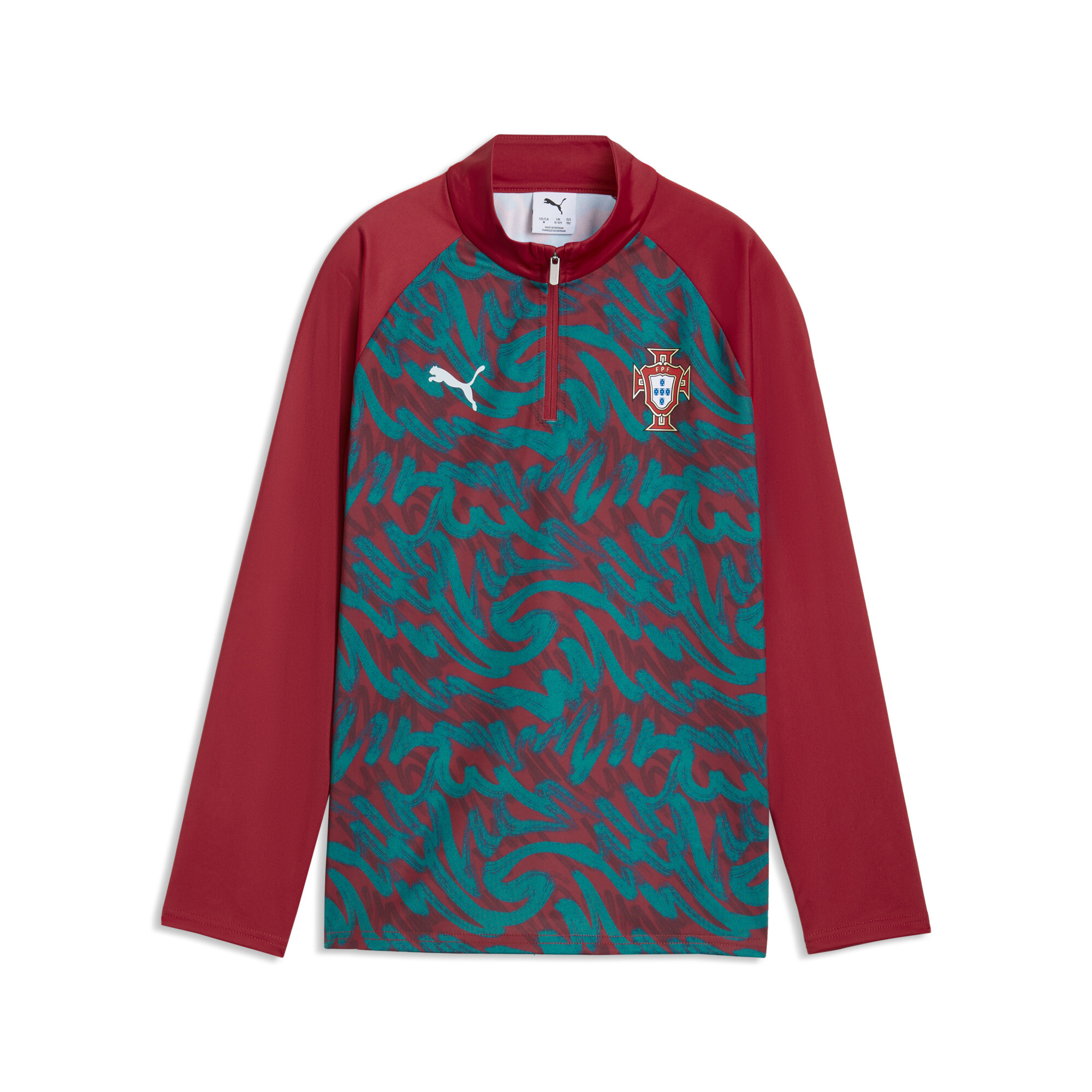 PUMA Haut d’échauffement 14 zip Portugal Enfant et Adolescent Accessoires 7 8Y - vue 1
