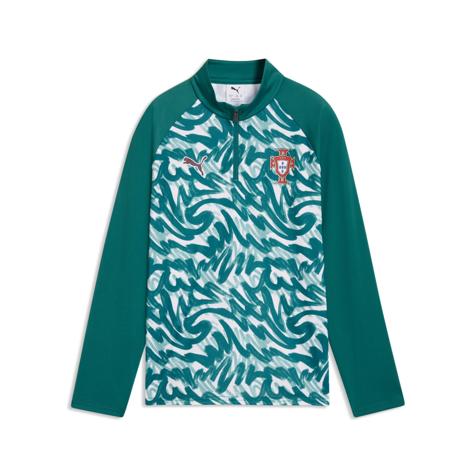 PUMA Haut d’échauffement 14 zip Portugal Enfant et Adolescent Accessoires 7 8Y - vue 2