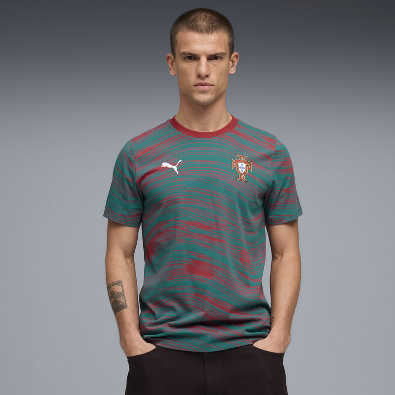 Men's PUMA Portugal FtblCulture Crew Neck Printed Tee