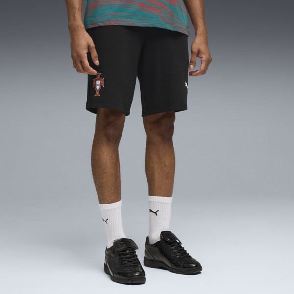 Shorts PUMA Portugal ftblCULTURE para Hombre En Negro/Blanco