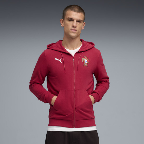 Campera PUMA con capucha Portugal ftblCULTURE para Hombre En Club Rojo/Blanco