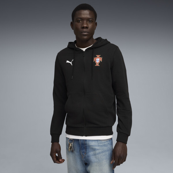 Campera PUMA con capucha Portugal ftblCULTURE para Hombre En Negro/Blanco