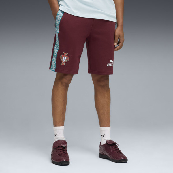 Shorts PUMA Portugal KING para Hombre En Ruby Shimmer/Sea Glass