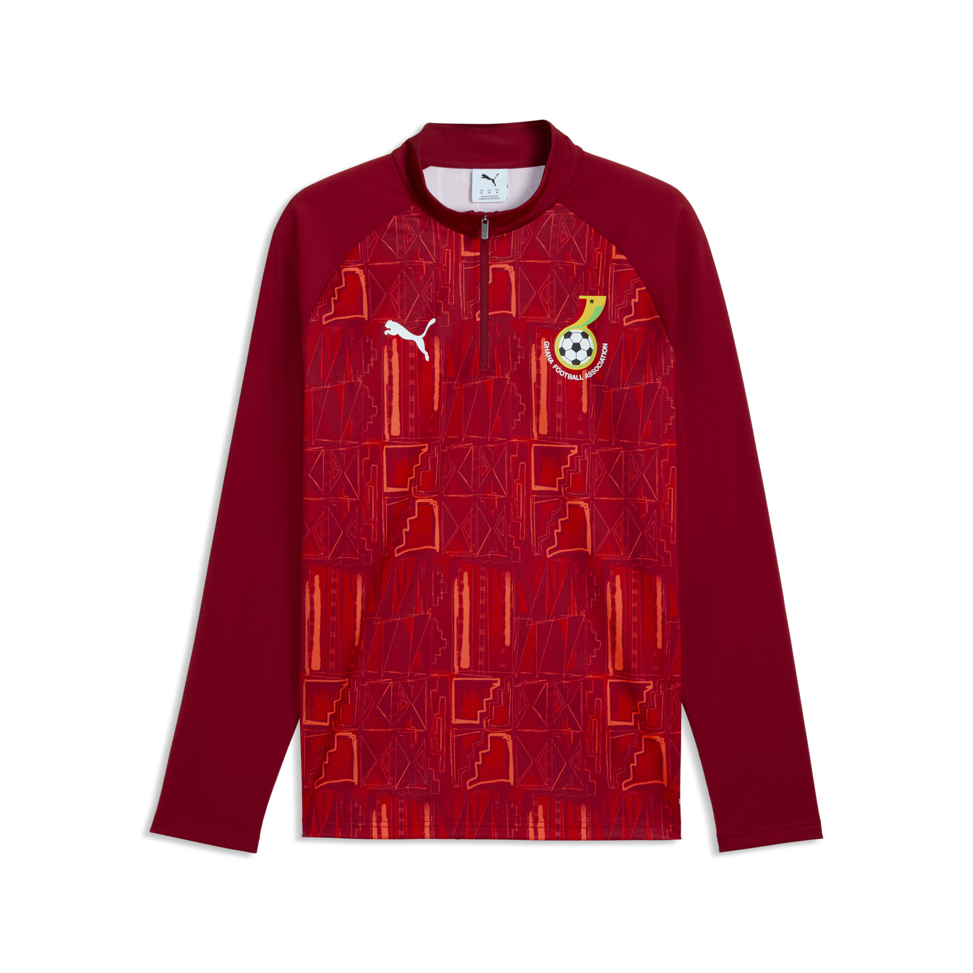 PUMA Haut d’échauffement slim 14 zip Ghana Homme Accessoires - vue 1