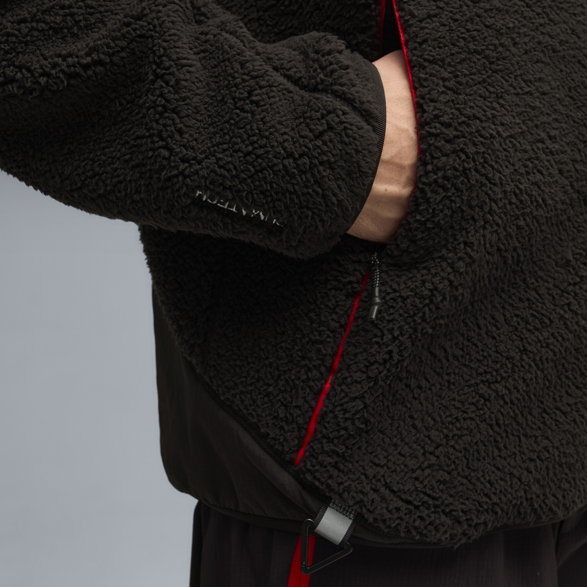 AC Milan PUMATECH Soft Tech sherpajack voor Heren, Zwart, Maat S thumbnail 2