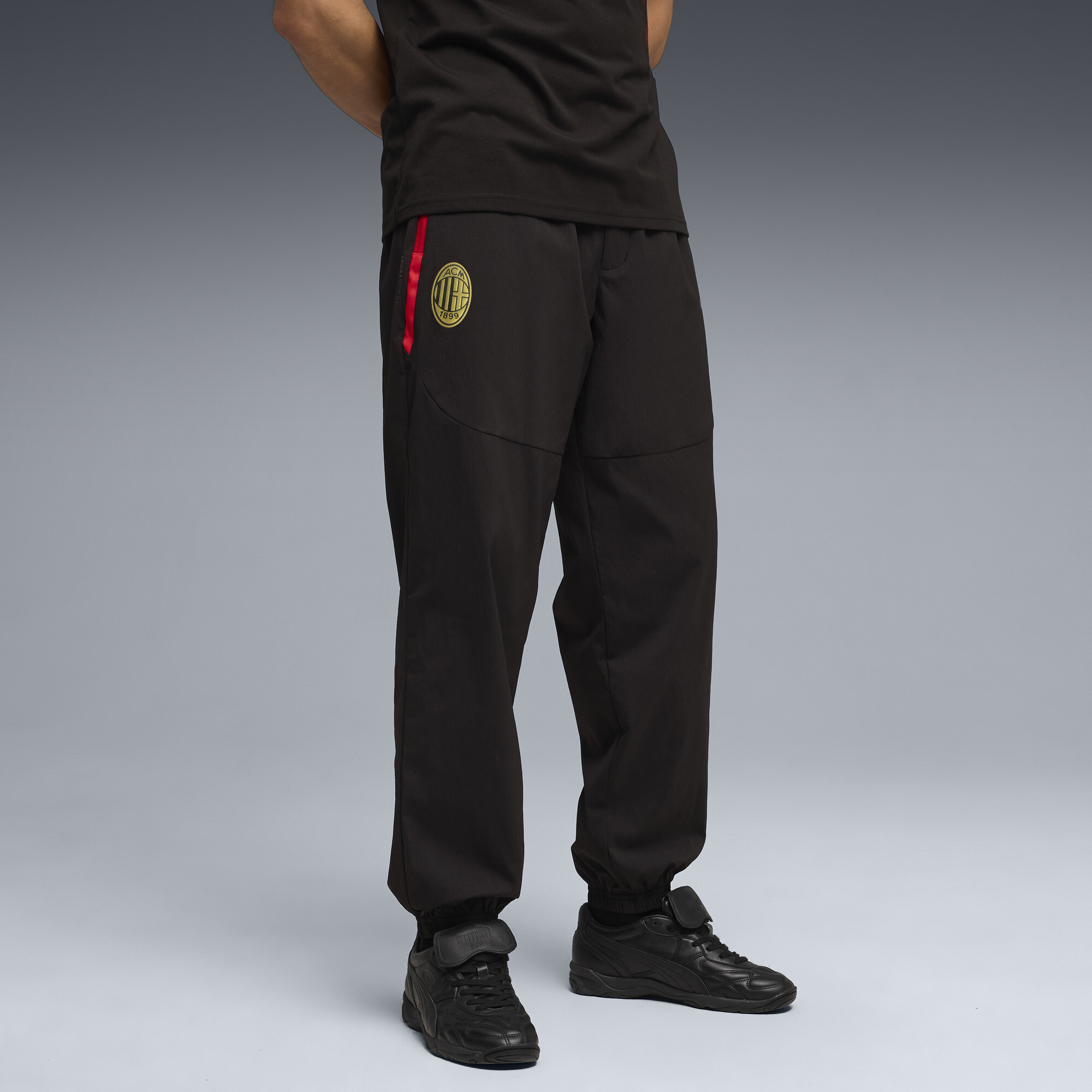 AC Milan PUMATECH Men's Winterized Pants in Black, Size XL