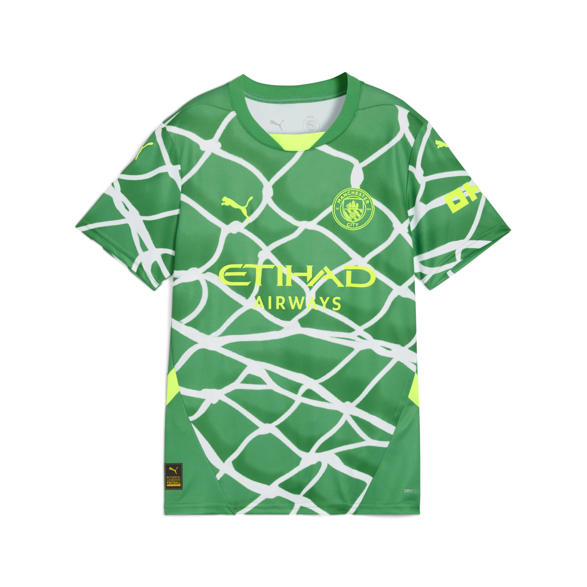 Puma Manchester City 24/25 Torwarttrikot Teenager Für Für Kinder | Grassy Green/Yellow Alert | Größe: 5-6Y