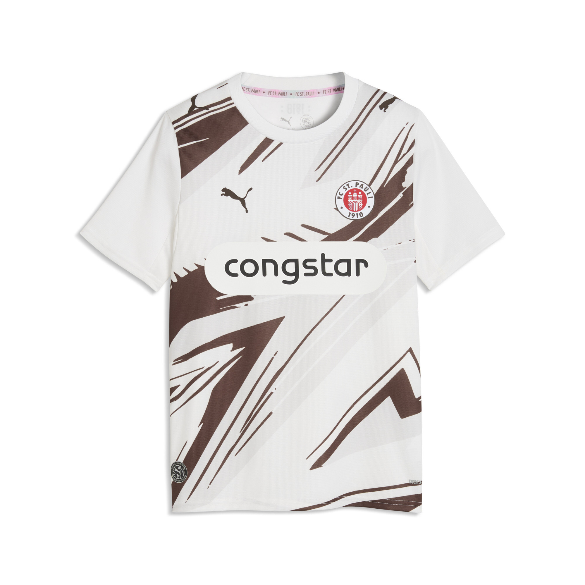 PUMA FC St. Pauli 26/27 Auswärtstrikot Teenager, Accessoires, Weiß, 1-2Y
