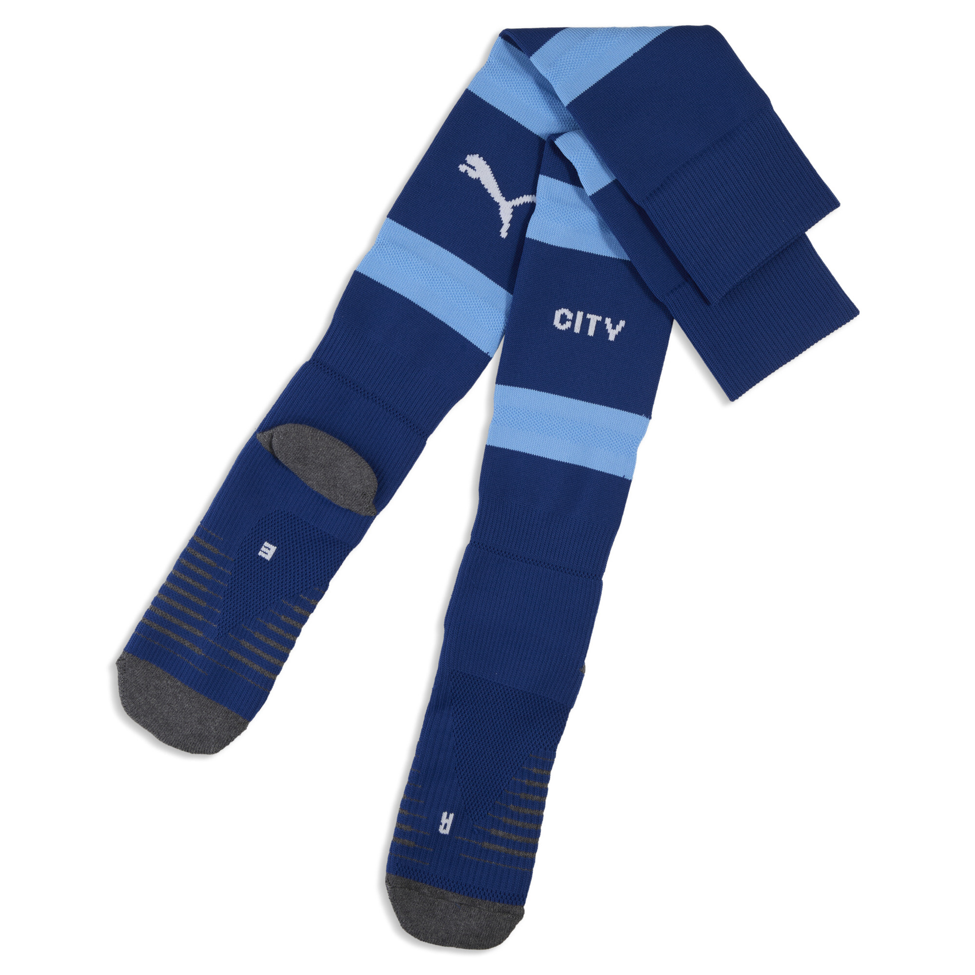 PUMA Manchester City 26/27 Gestreifte Socken Herren, Kleidung, Blau, 47-49