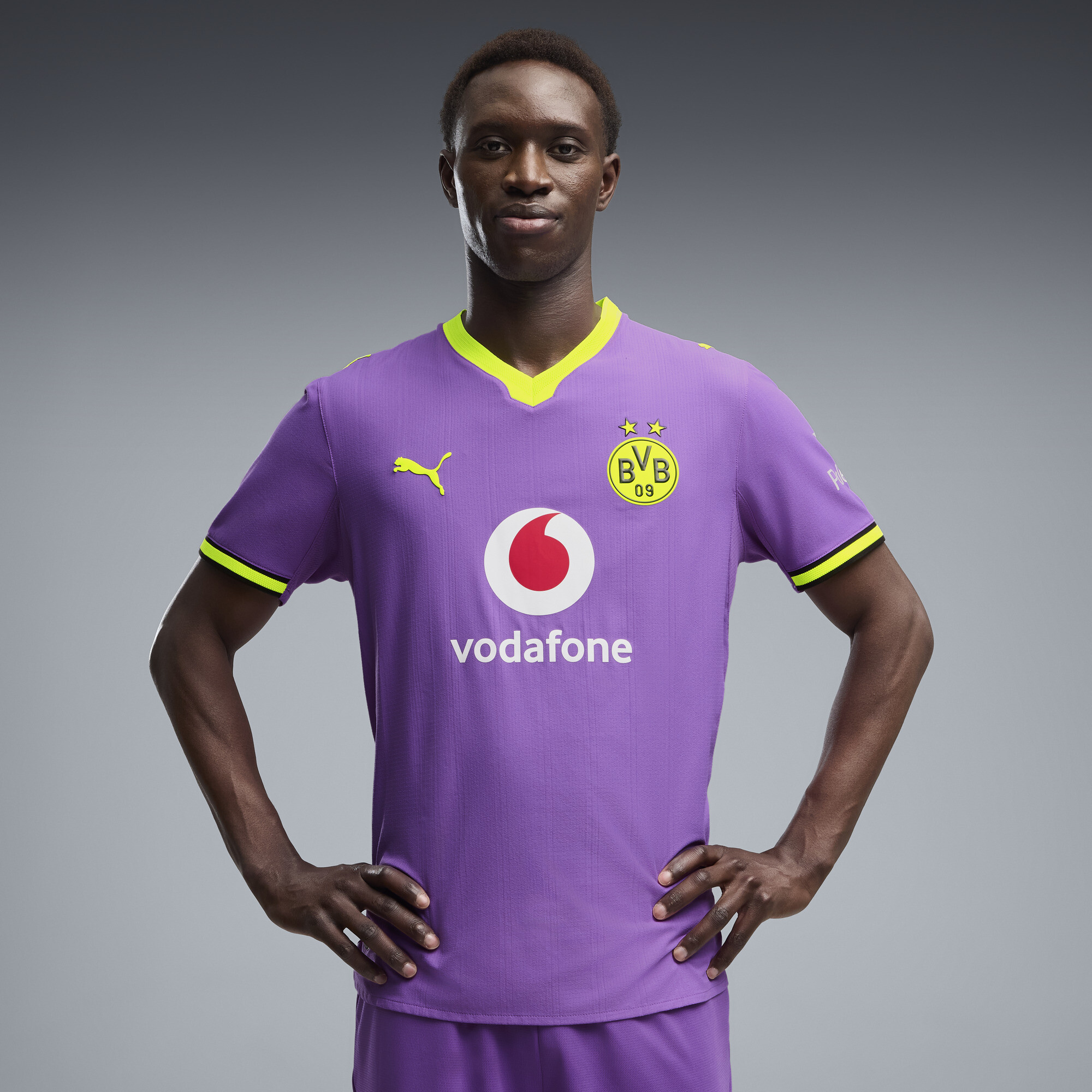 PUMA Adult Borussia Dortmund Purple 2026 Third Authentic Jersey, Men's, Large