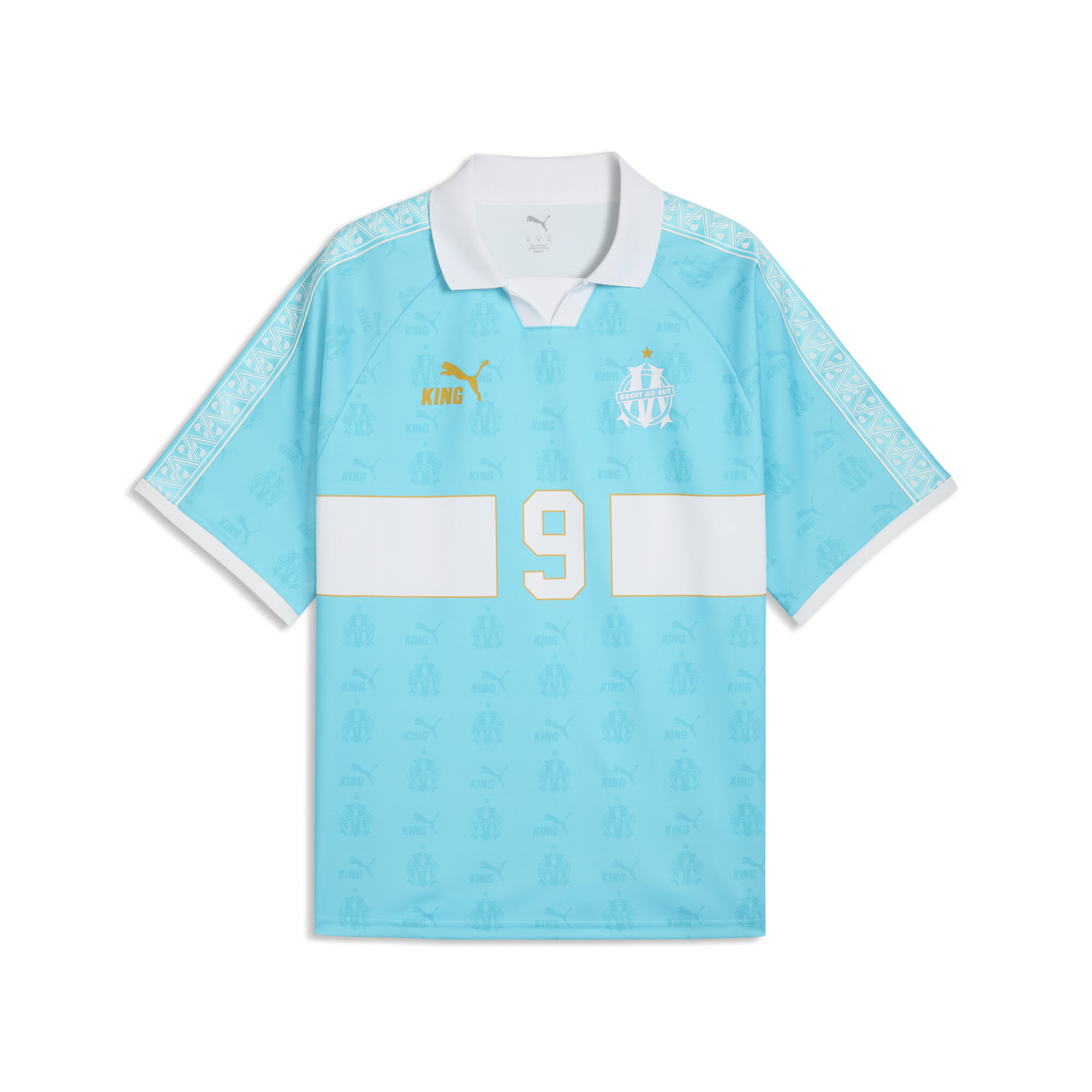 PUMA Olympique de Marseille KING retro shirt voor Heren, Wit, Maat M