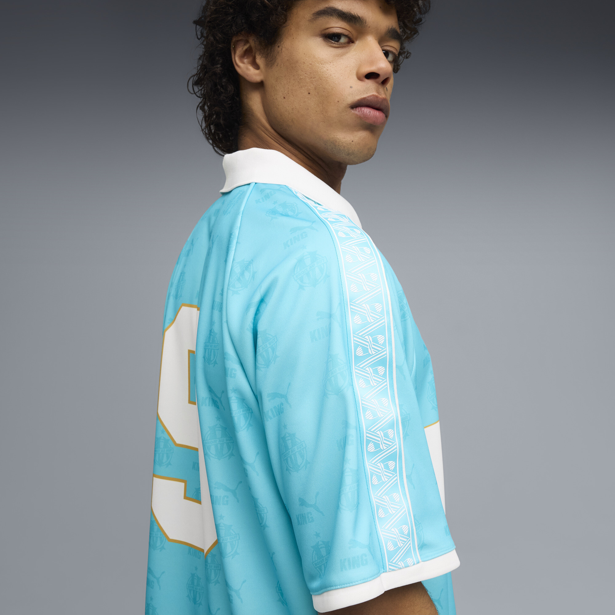 PUMA Olympique de Marseille KING retro shirt voor Heren, Wit, Maat M thumbnail 5