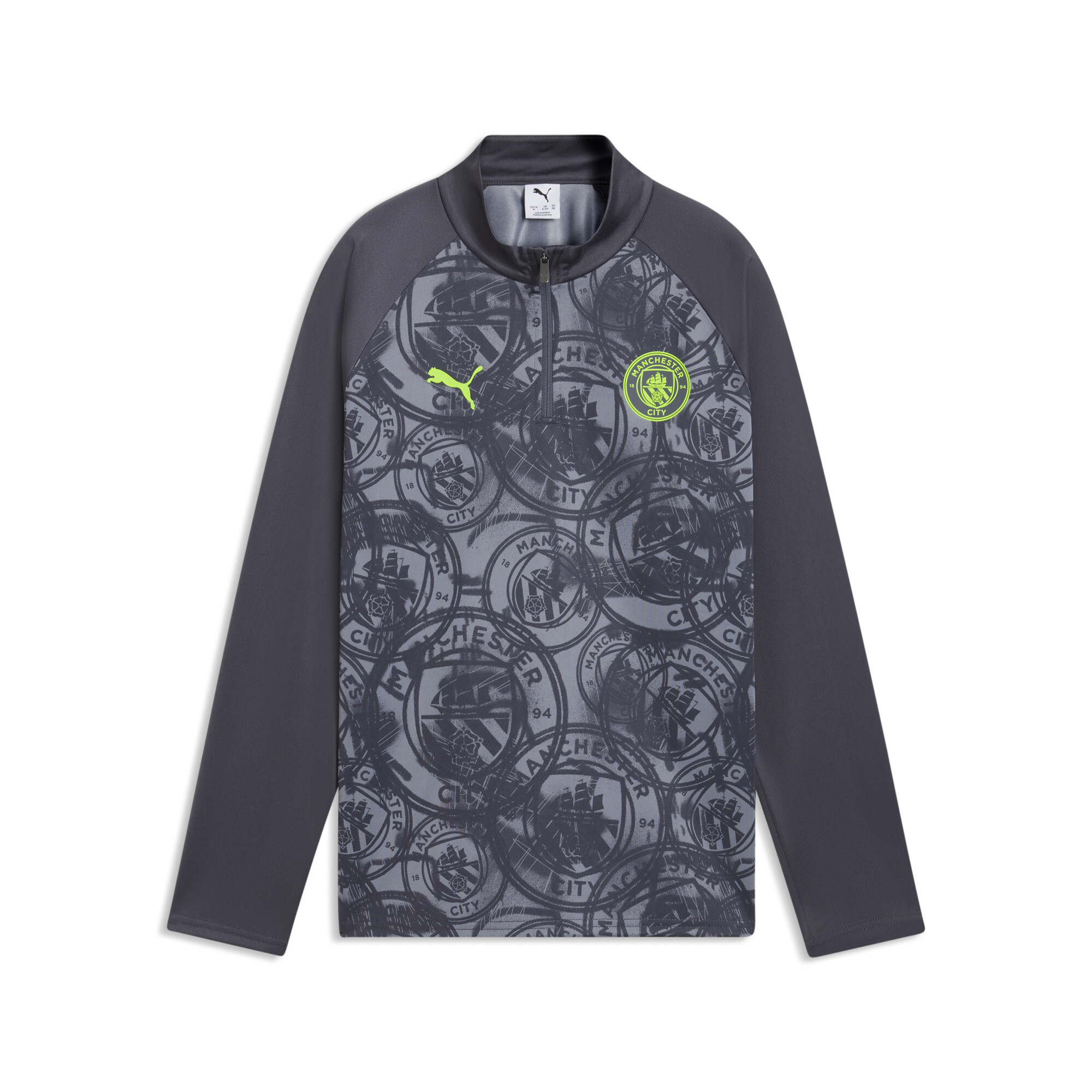 PUMA Haut d'échauffement 14 zip Manchester City Enfant et Adolescent Accessoires 15 16Y - vue 2