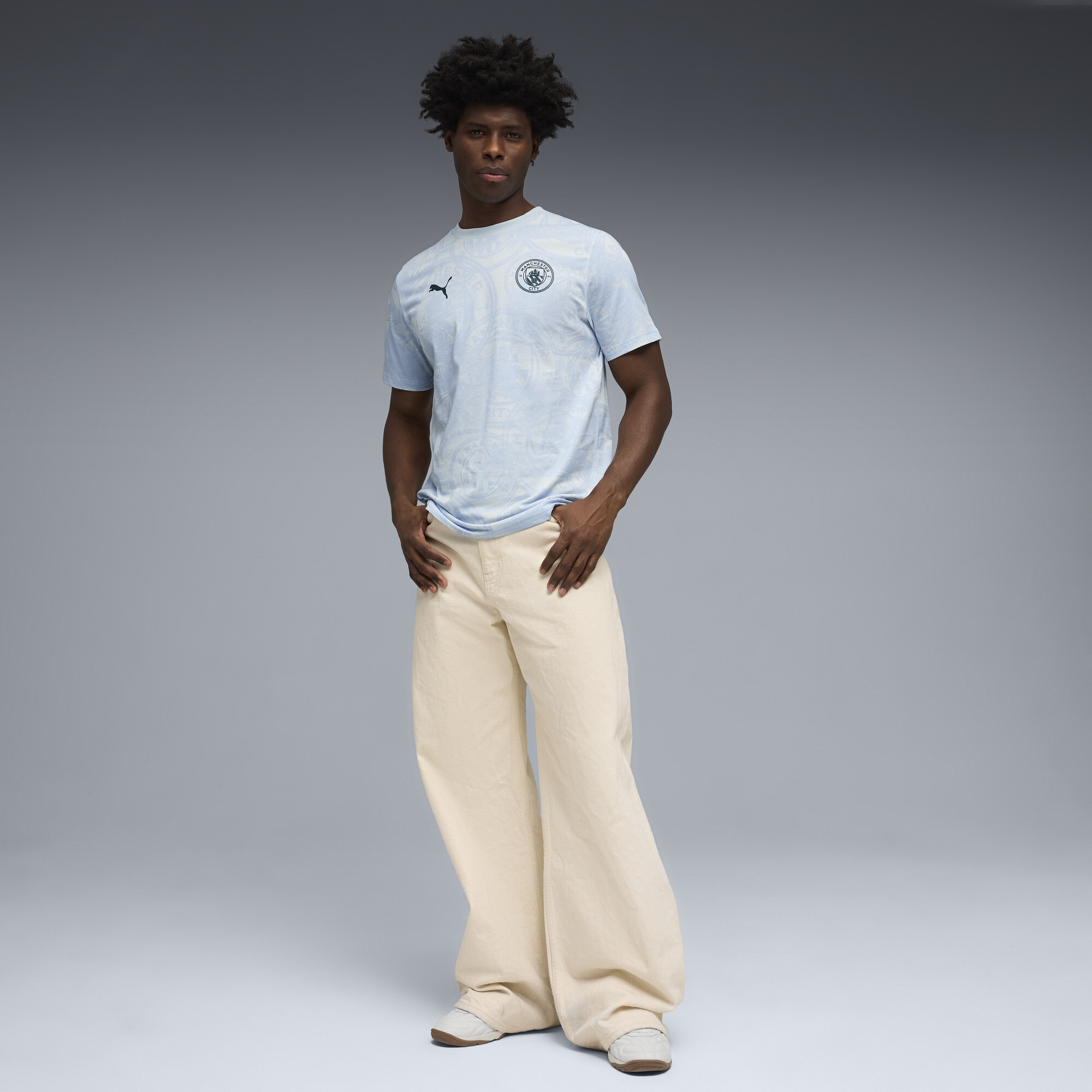 PUMA Manchester City ftblCulture T-shirt met print voor Heren, Blauw, Maat XXL thumbnail 2