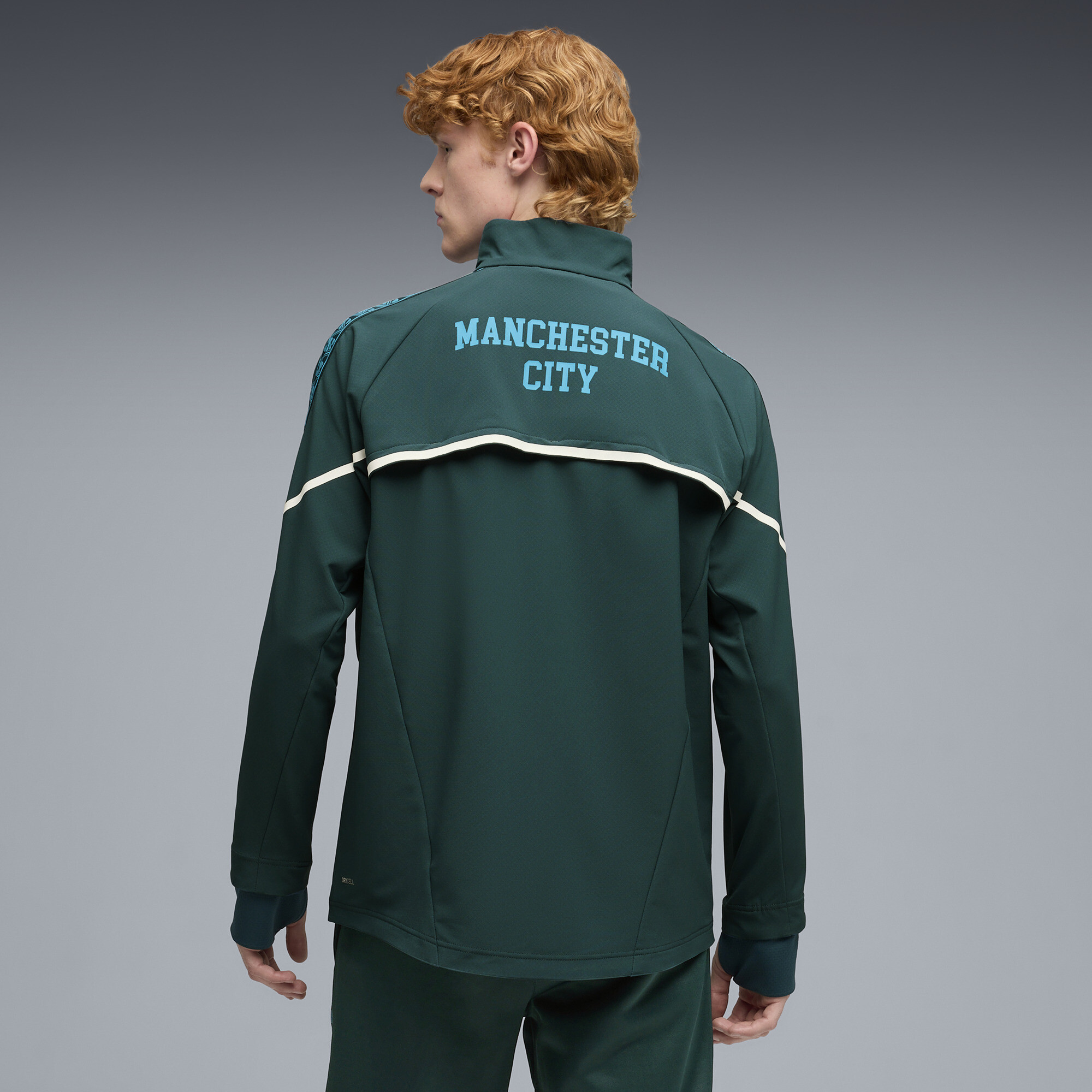 PUMA Manchester City KING Ultimate Anthem trainingsjack voor Heren, Blauw/Groen, Maat XS thumbnail 5