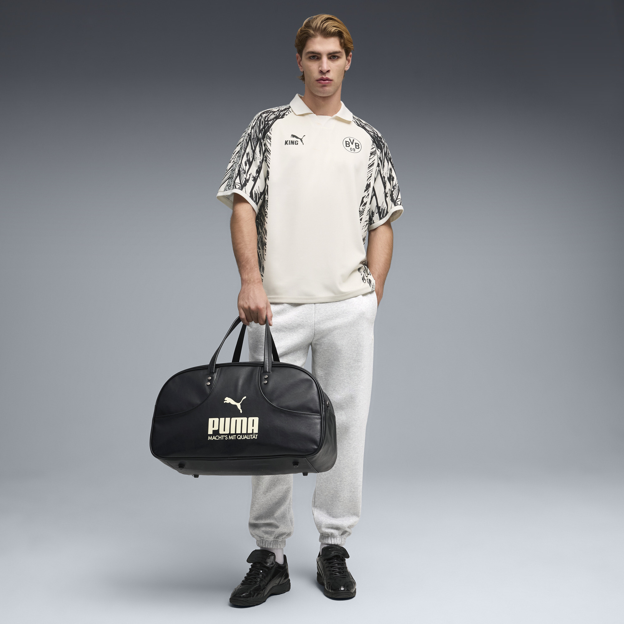 PUMA Borussia Dortmund KING shirt voor Heren, Zwart/Wit, Maat XXL thumbnail 4