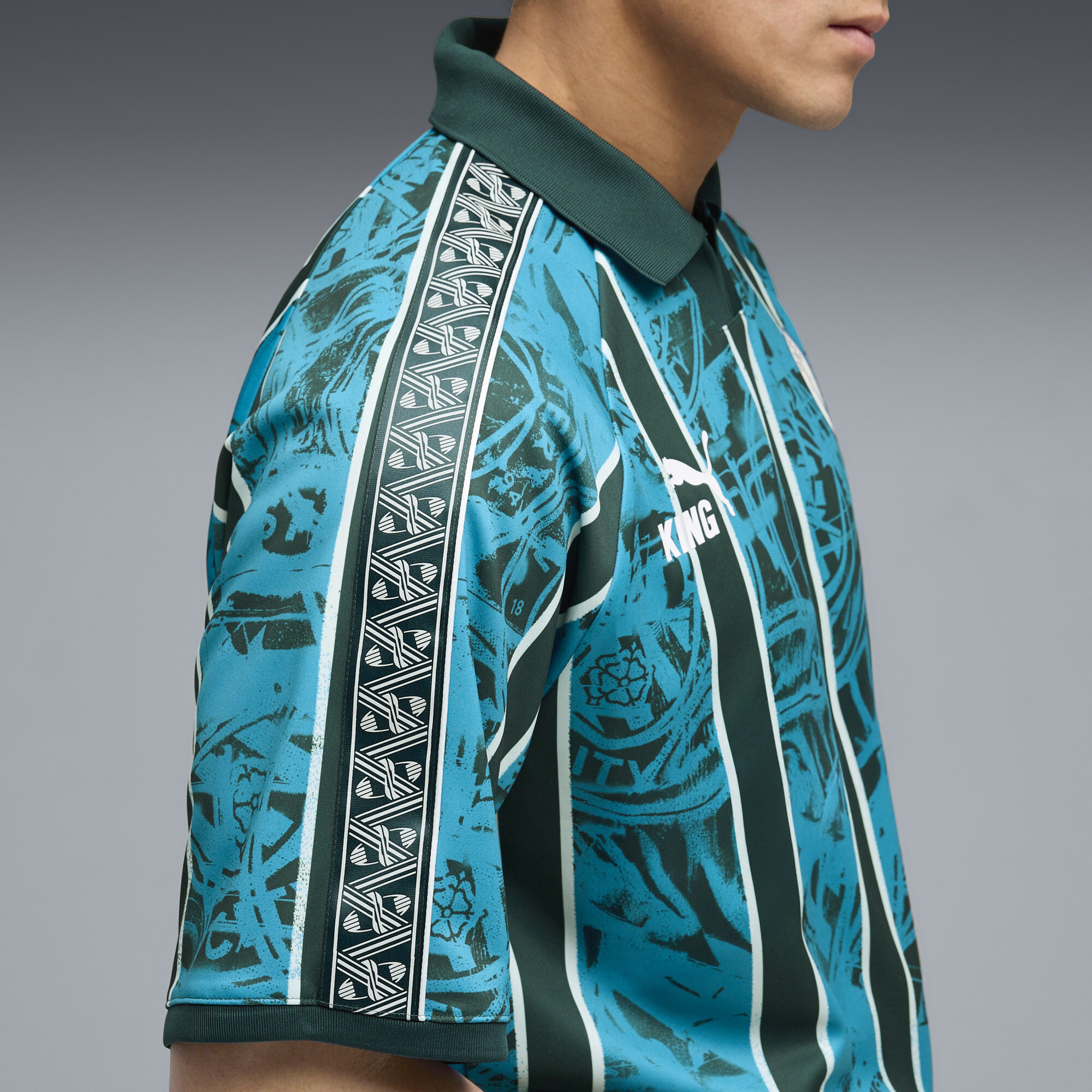 PUMA Manchester City KING Retro shirt voor Heren, Blauw, Maat XS thumbnail 5