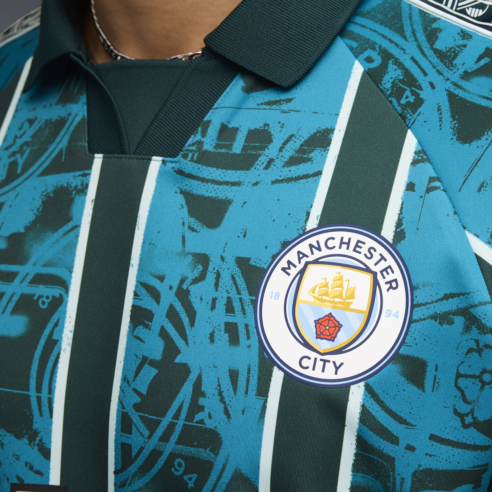 PUMA Manchester City KING Retro shirt voor Heren, Blauw, Maat XS thumbnail 2