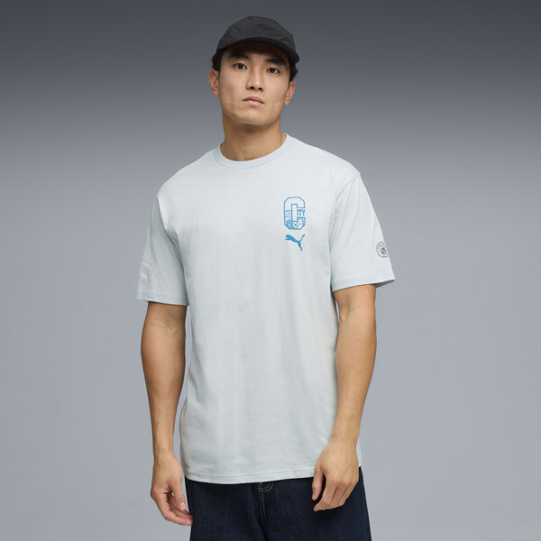 Remera PUMA holgada Manchester City ftblCULTURE para Hombre En Sea Glass/Tropical Azul