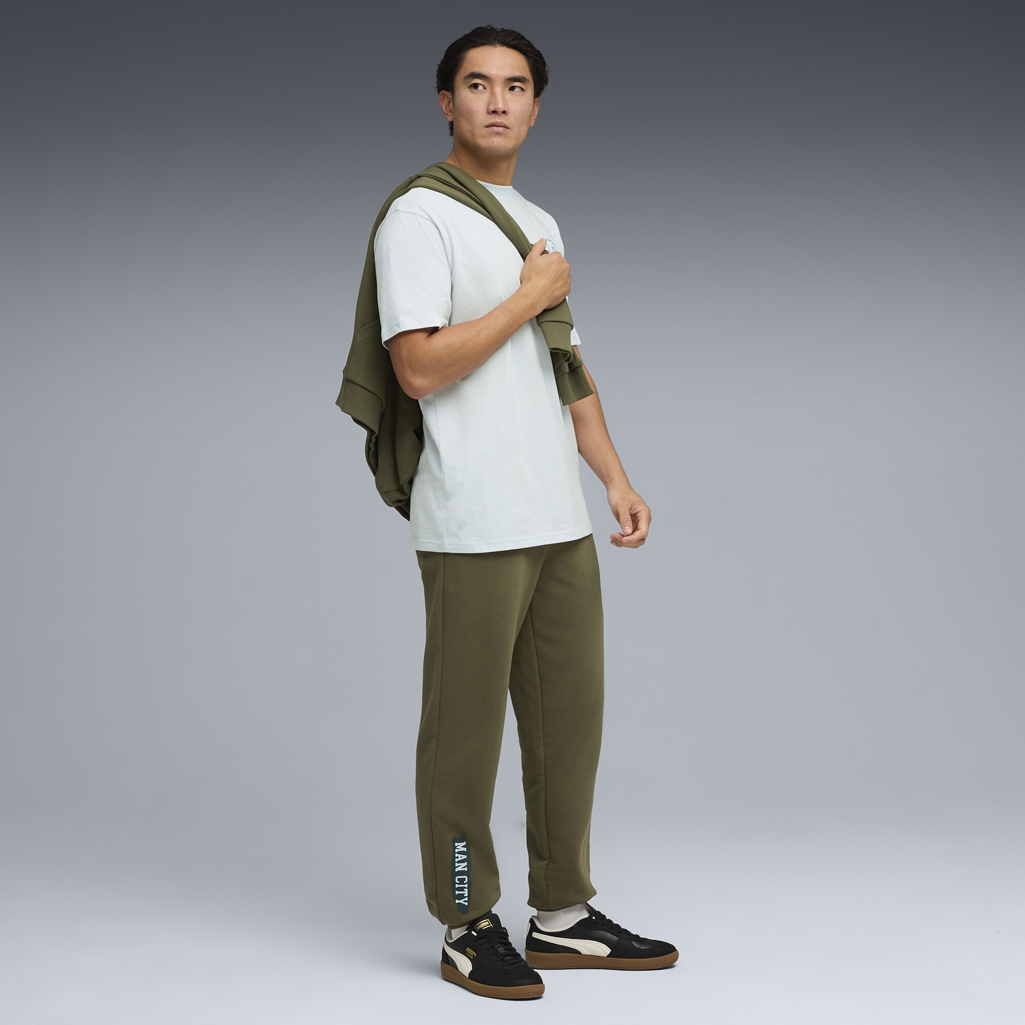 PUMA Manchester City ftblCulture joggingbroek voor Heren, Groen, Maat M thumbnail 2