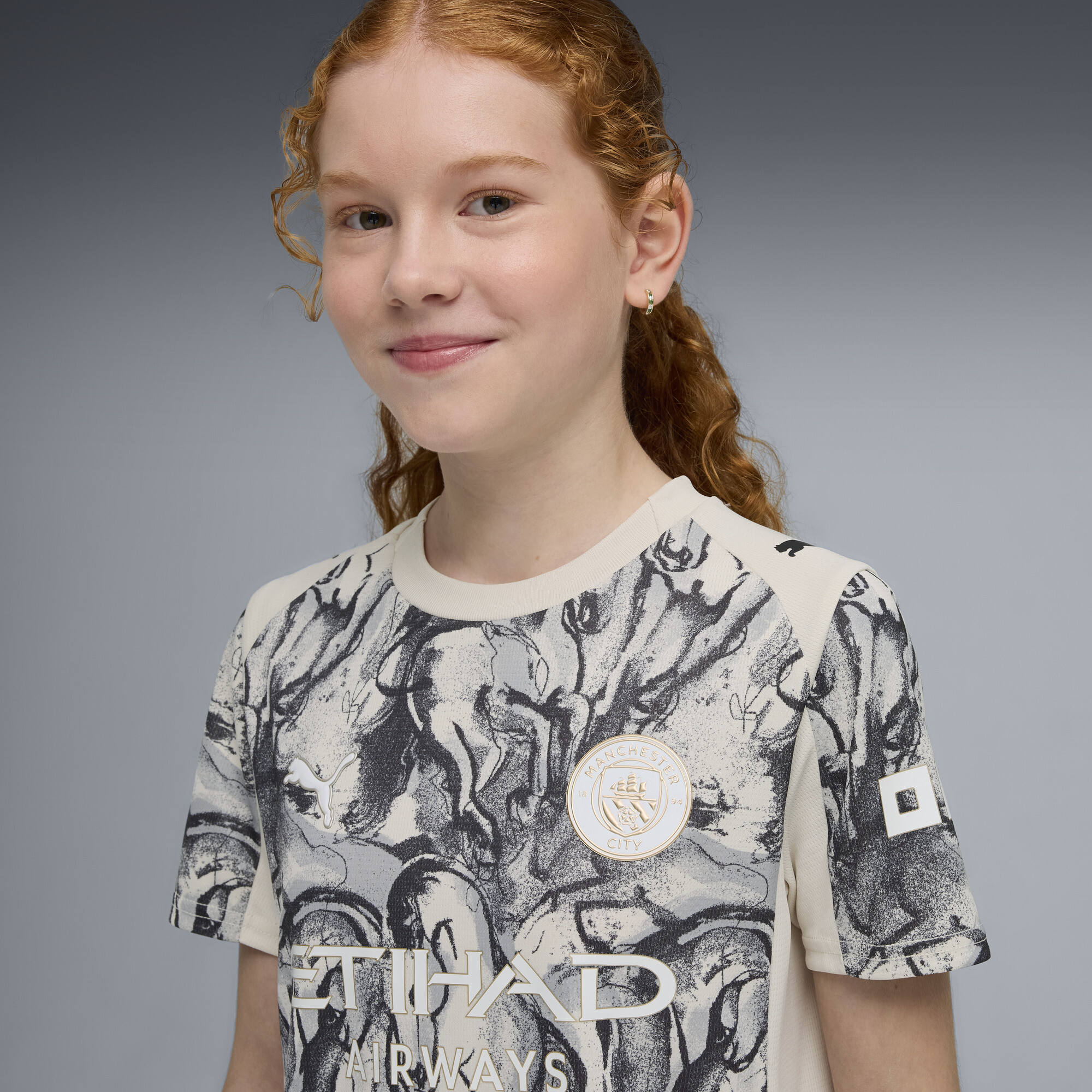 PUMA Manchester City x Year of the Horse shirt, Grijs, Maat 9-10Y thumbnail 7