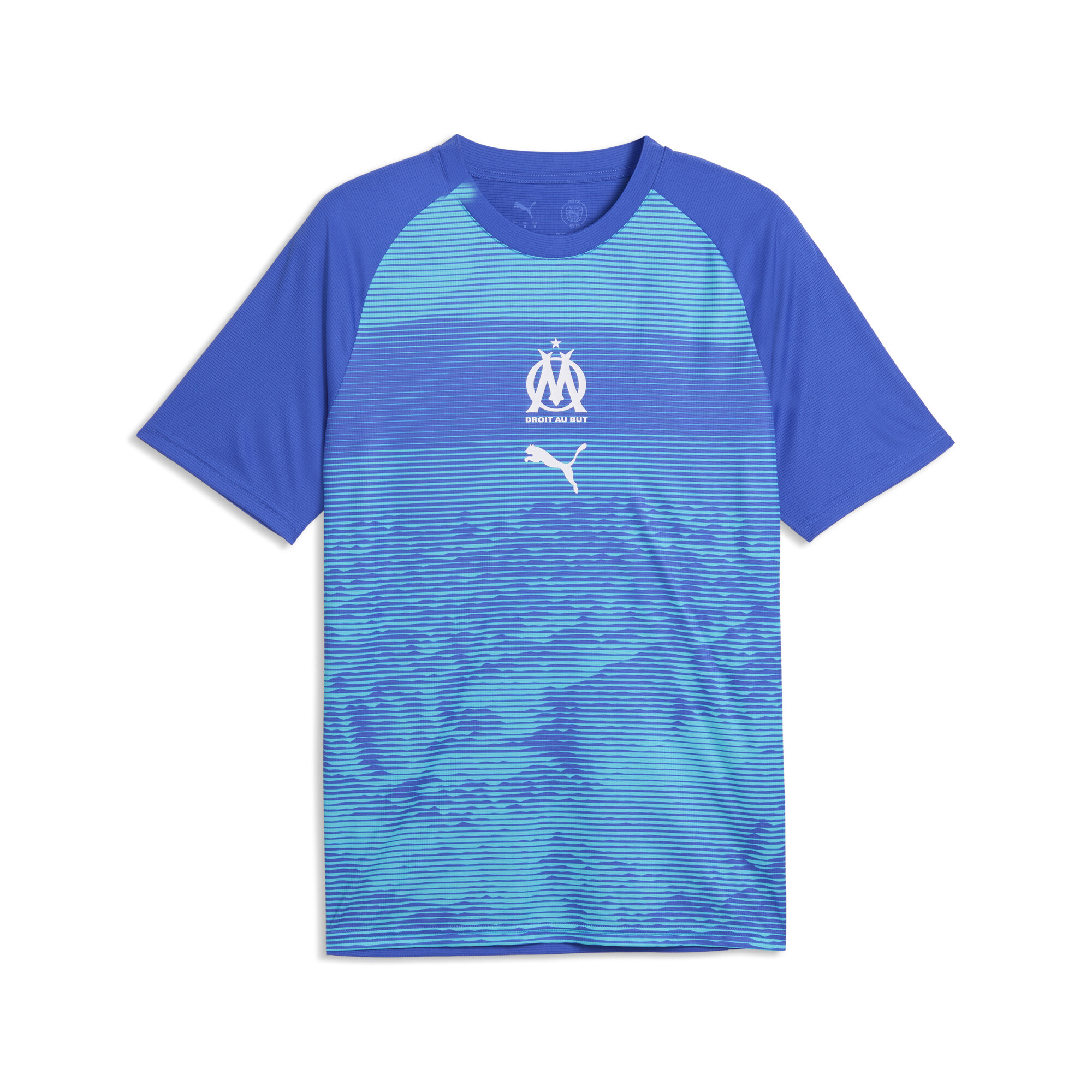 PUMA Olympique de Marseille warmupshirt voor Heren, Blauw, Maat L