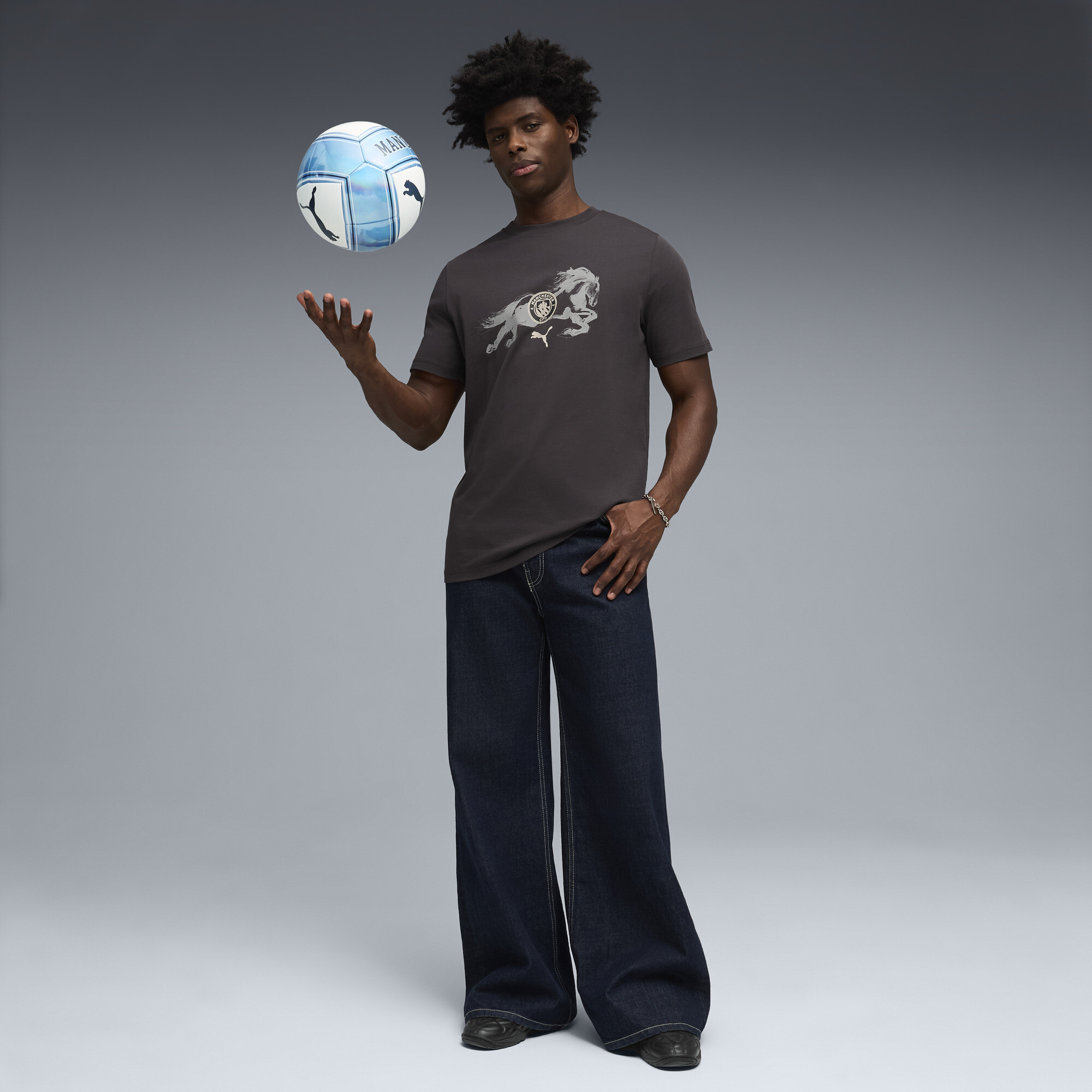 PUMA Manchester City x Year of the Horse T-shirt voor Heren, Grijs, Maat XXL thumbnail 2