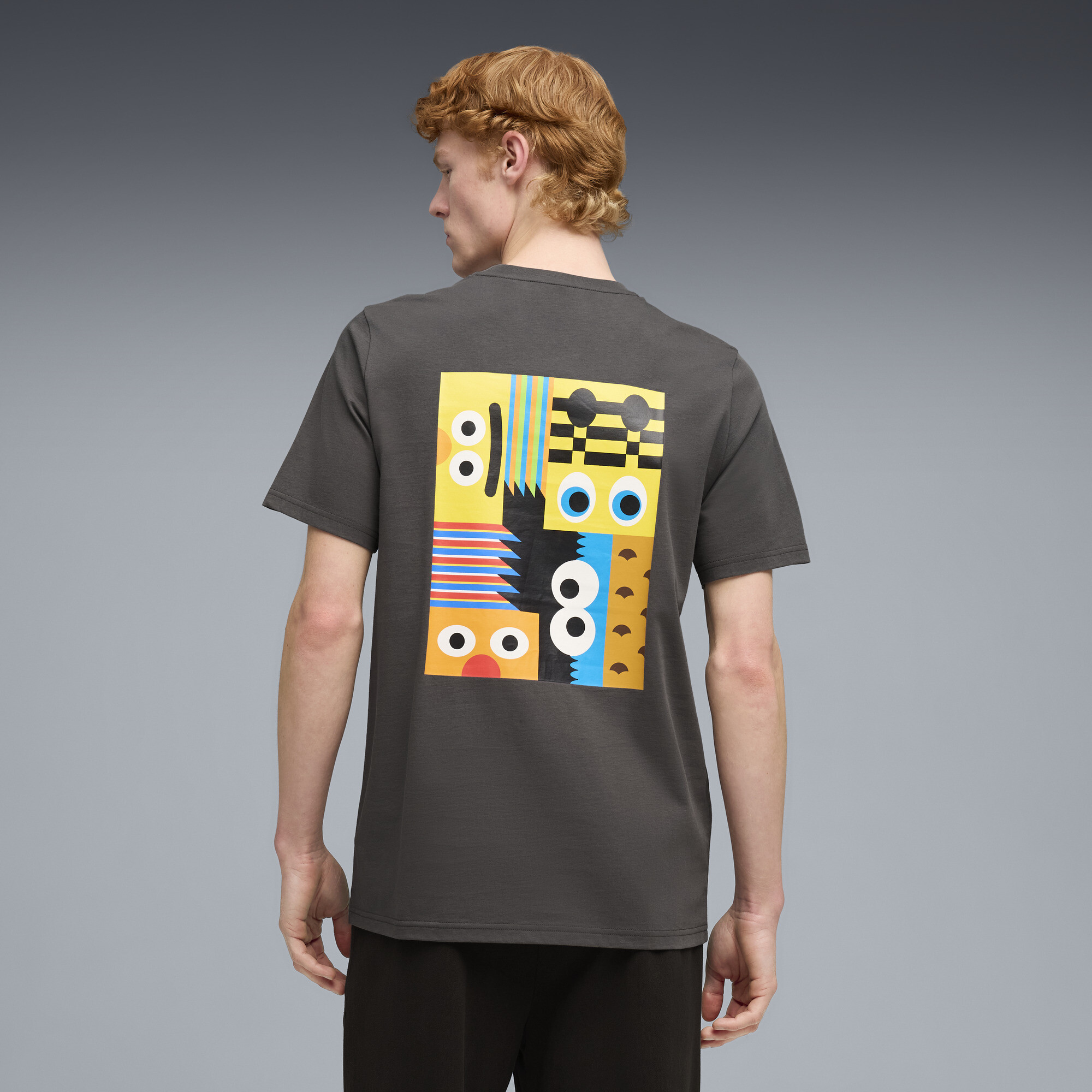 PUMA Borussia Dortmund x Sesamstraat T-shirt voor Heren, Grijs/Geel, Maat XXL thumbnail 5